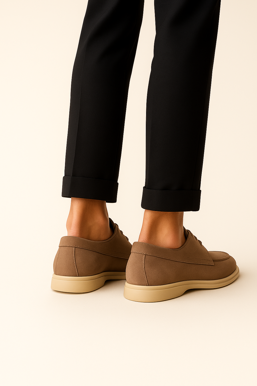 Filandori Suede Lace Shoes Beige