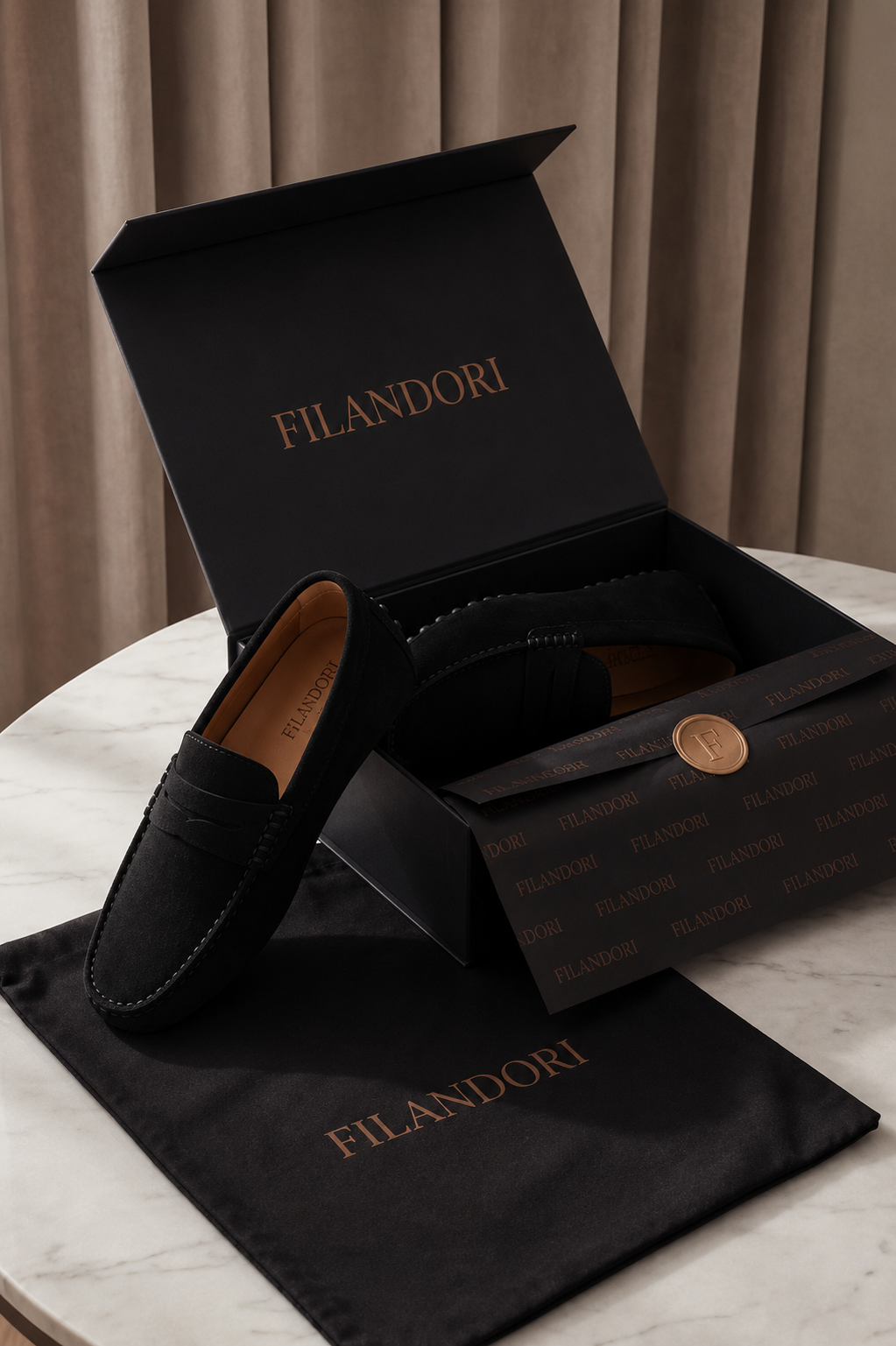Ravino Driver Loafer Black