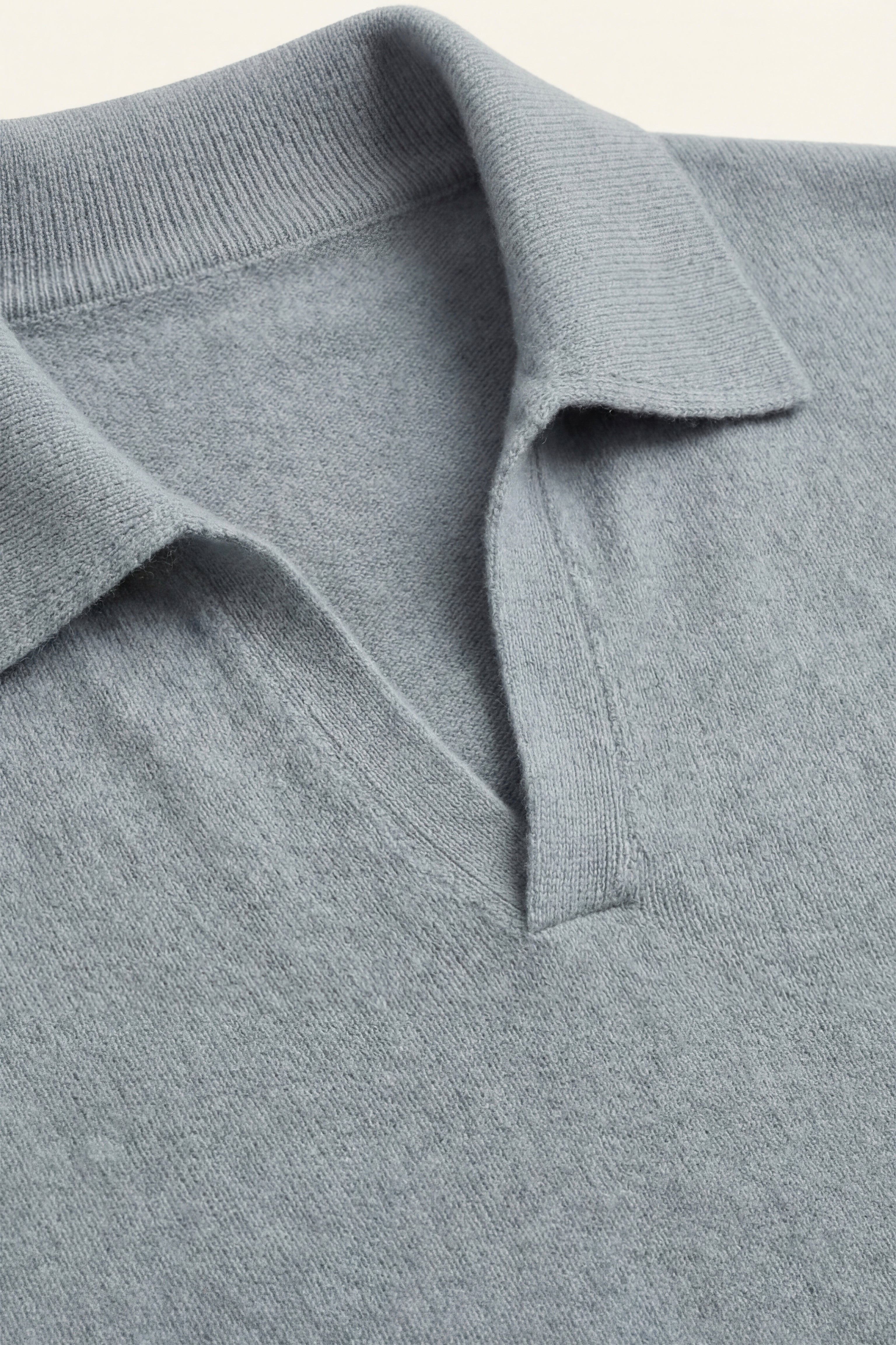 Filandori Cashmere Polo Knit Light Blue