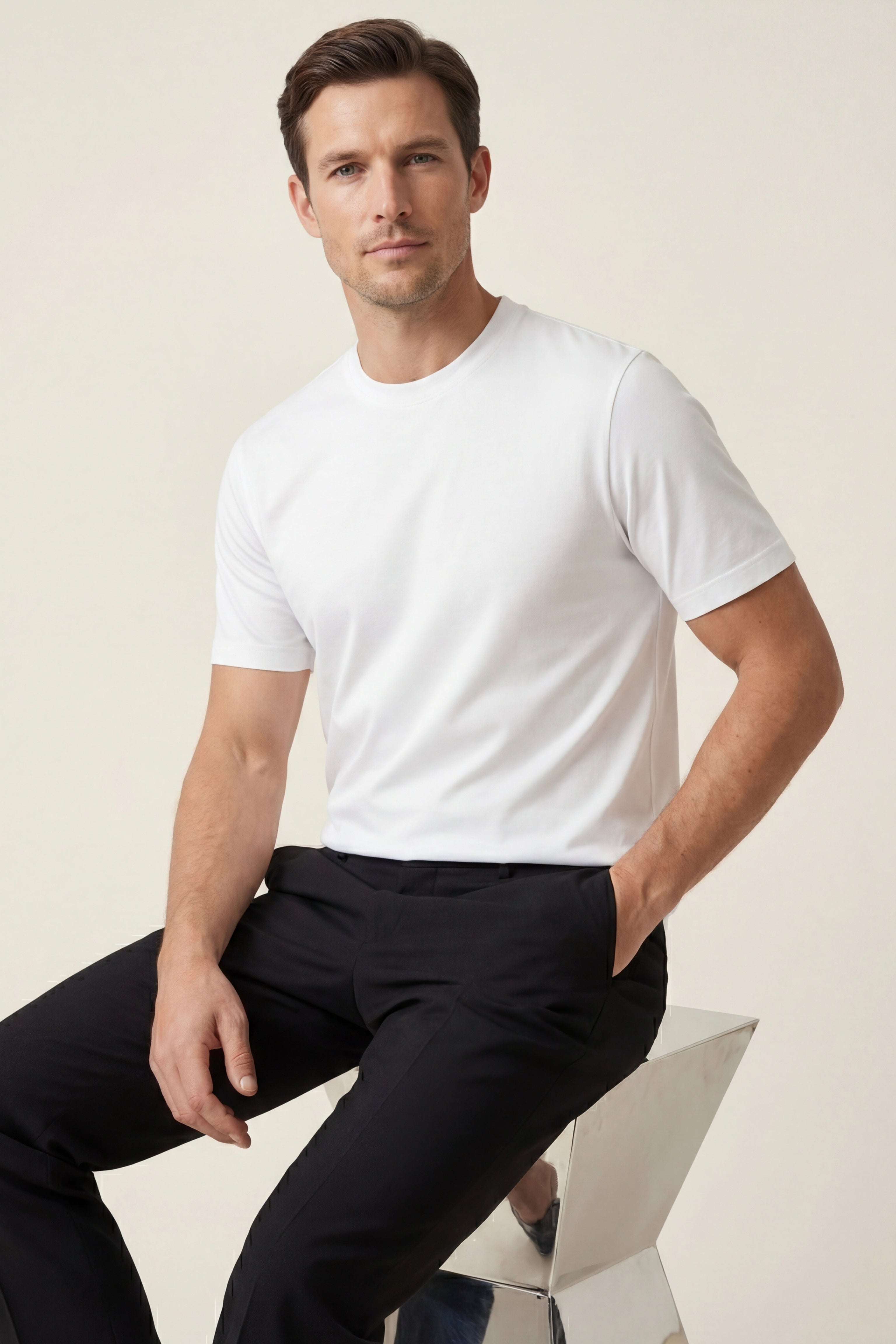 Ferrara Crew Neck T-Shirt White
