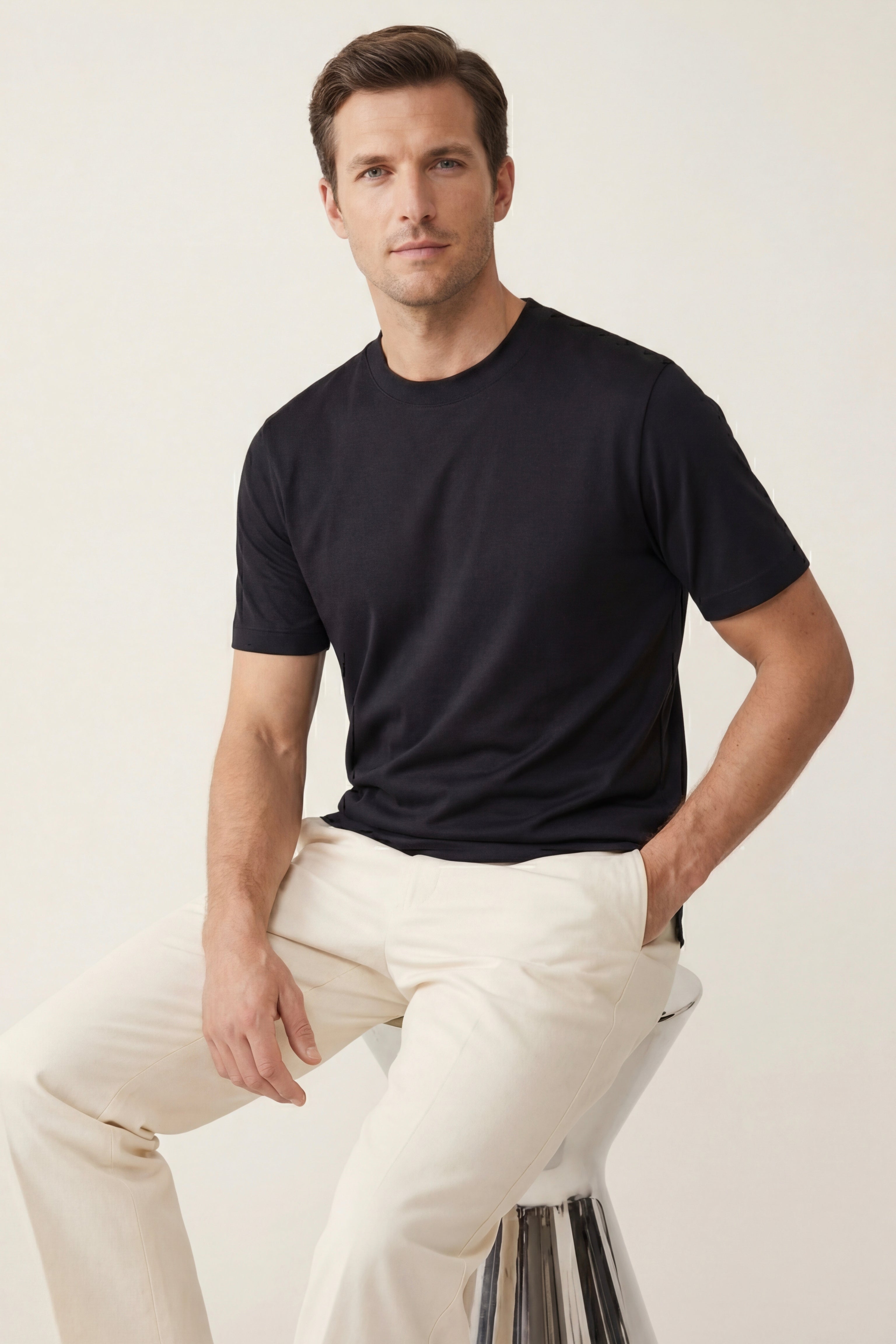 Ferrara Crew Neck T-Shirt Black