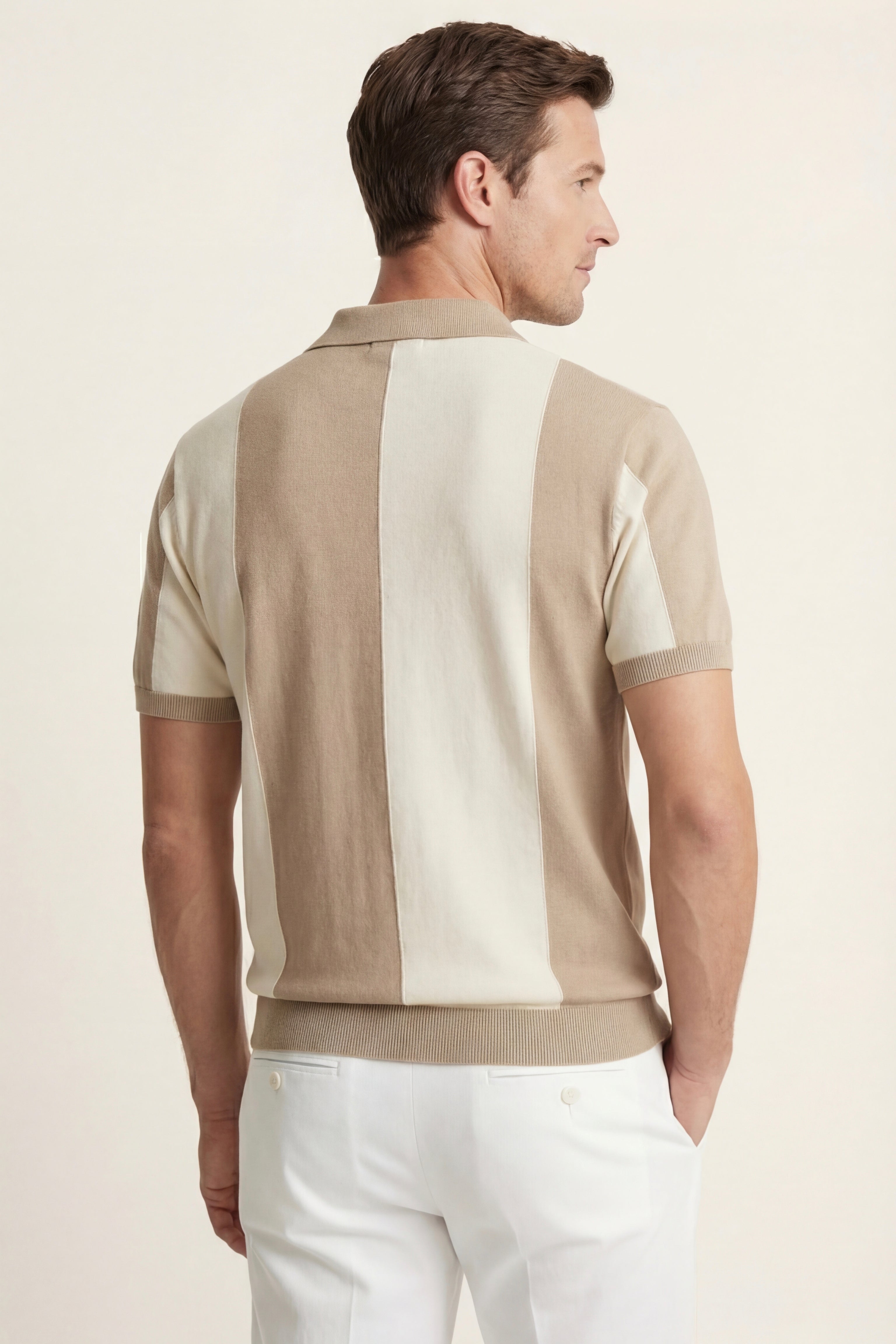 Valtero Colorblock Polo Khaki