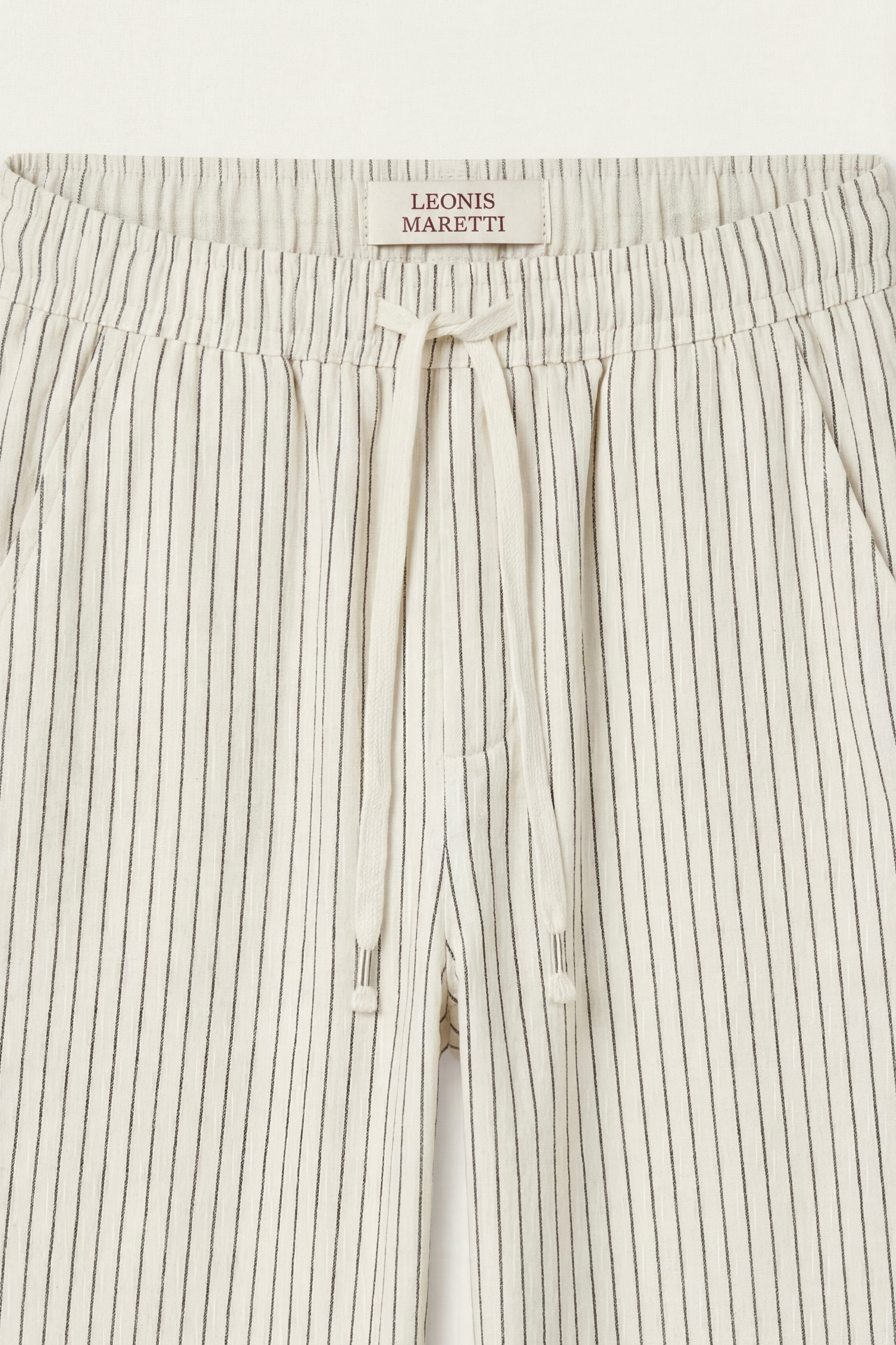 Siena Linen Trousers Beige Stripe