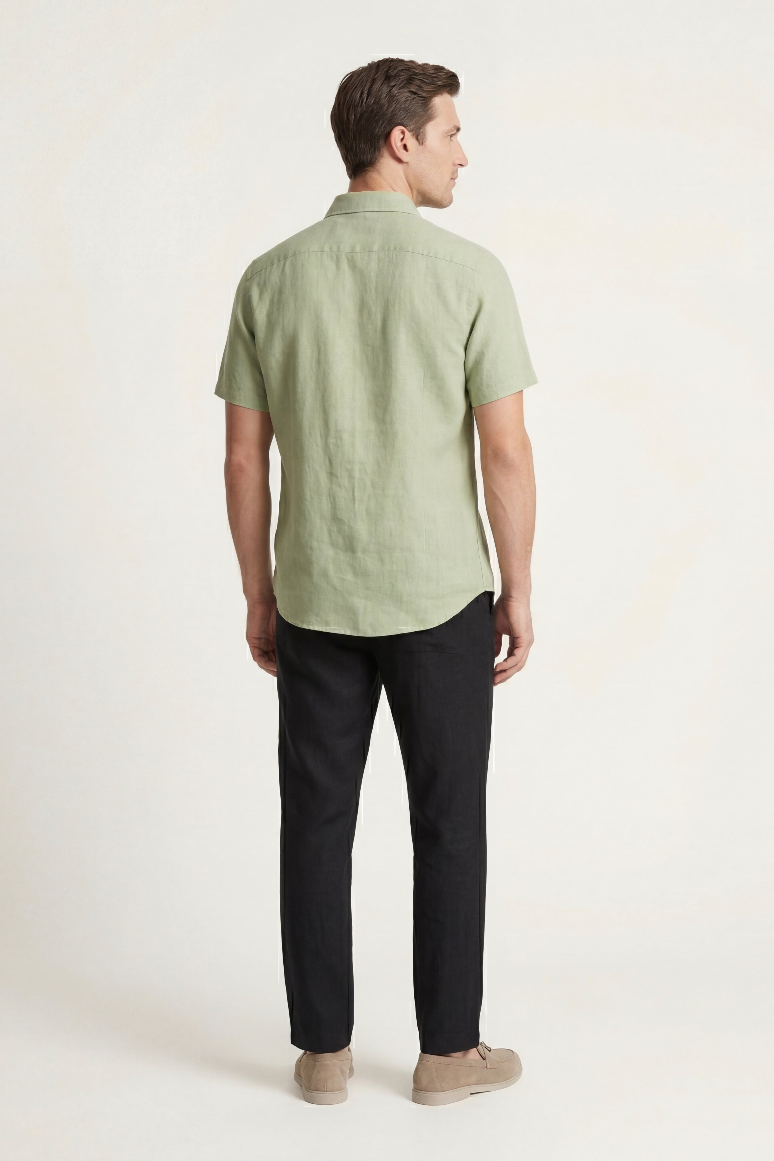 Trento Linen Set Mint Green/Black