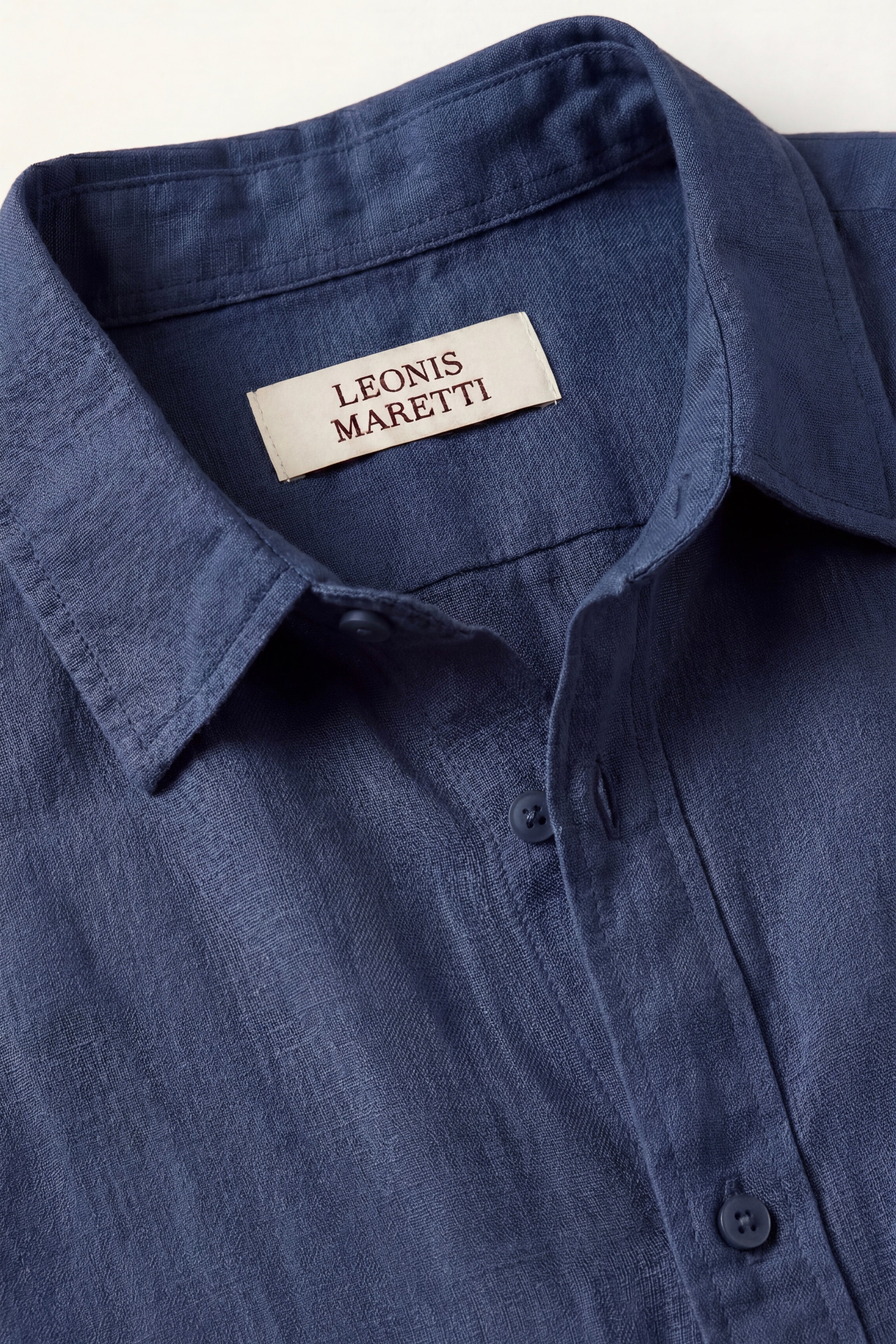 Bellagio Linen Set Long Sleeve Navy