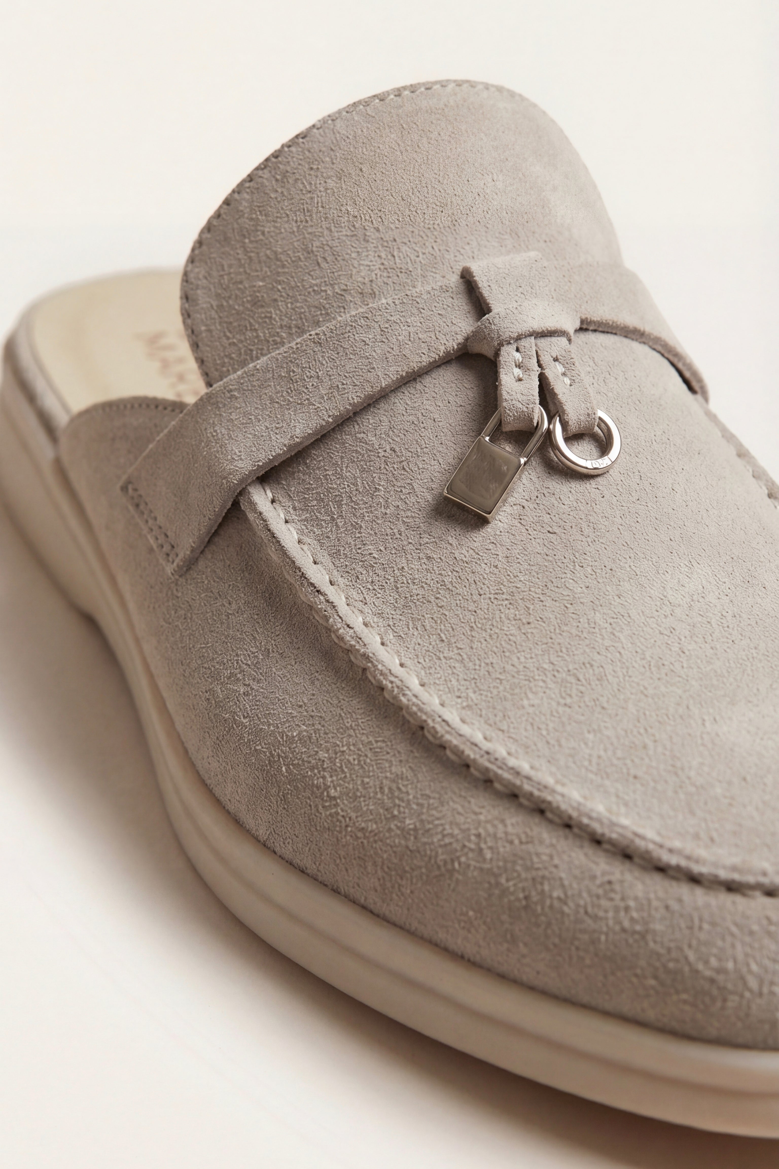 Filandori Buckle Mule Light Beige