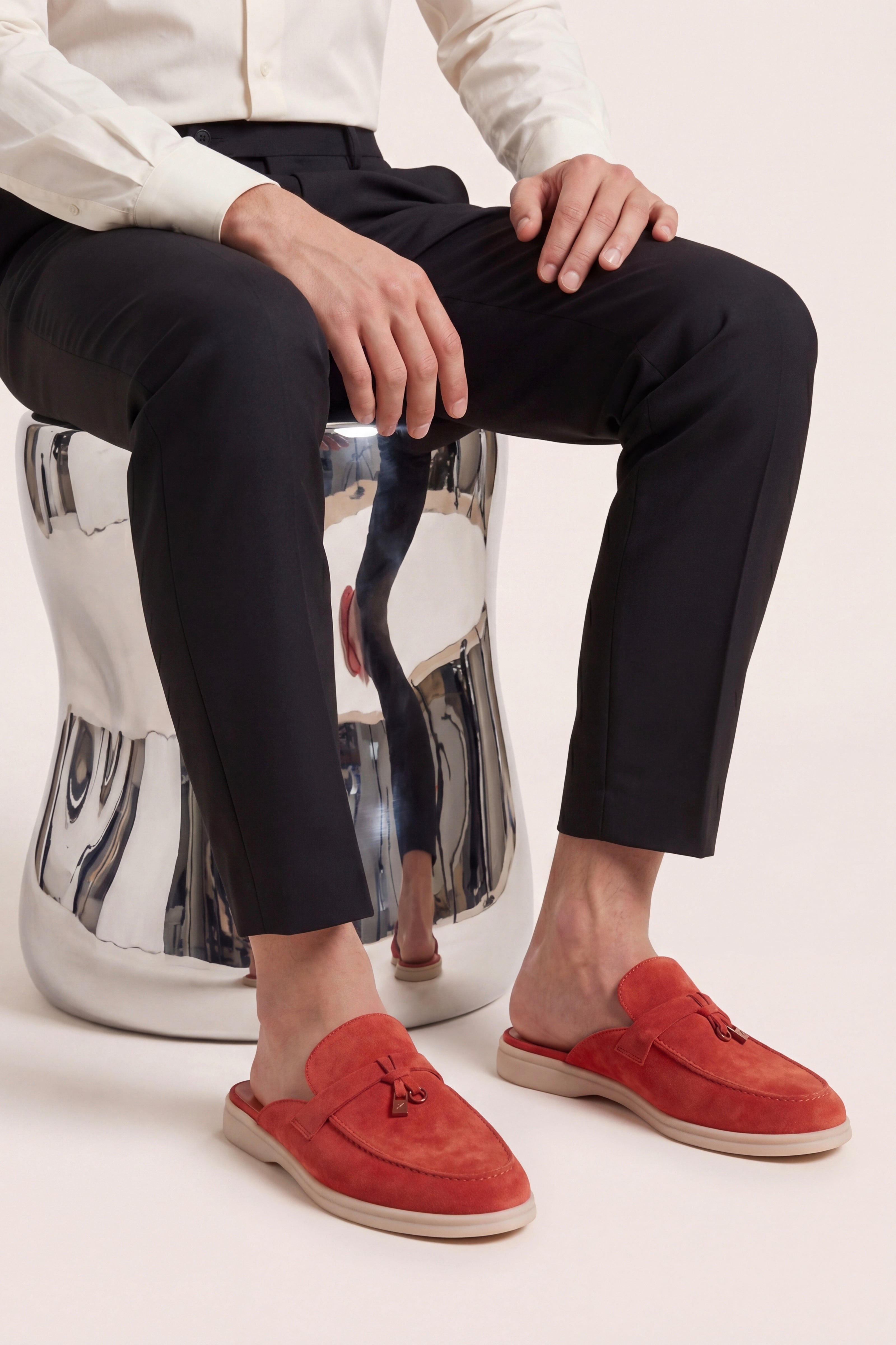 Filandori Buckle Mule Red