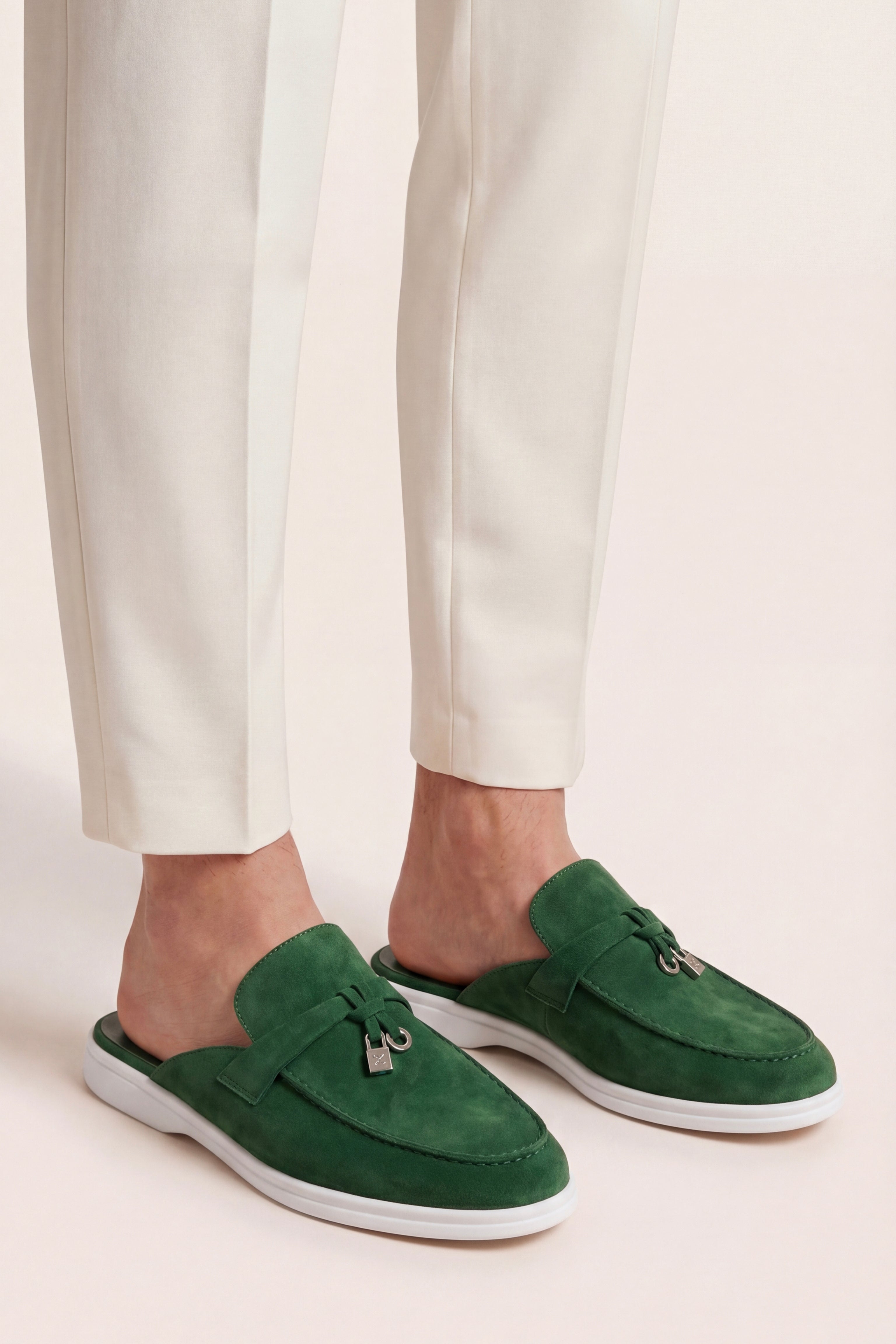 Filandori Buckle Mule Green