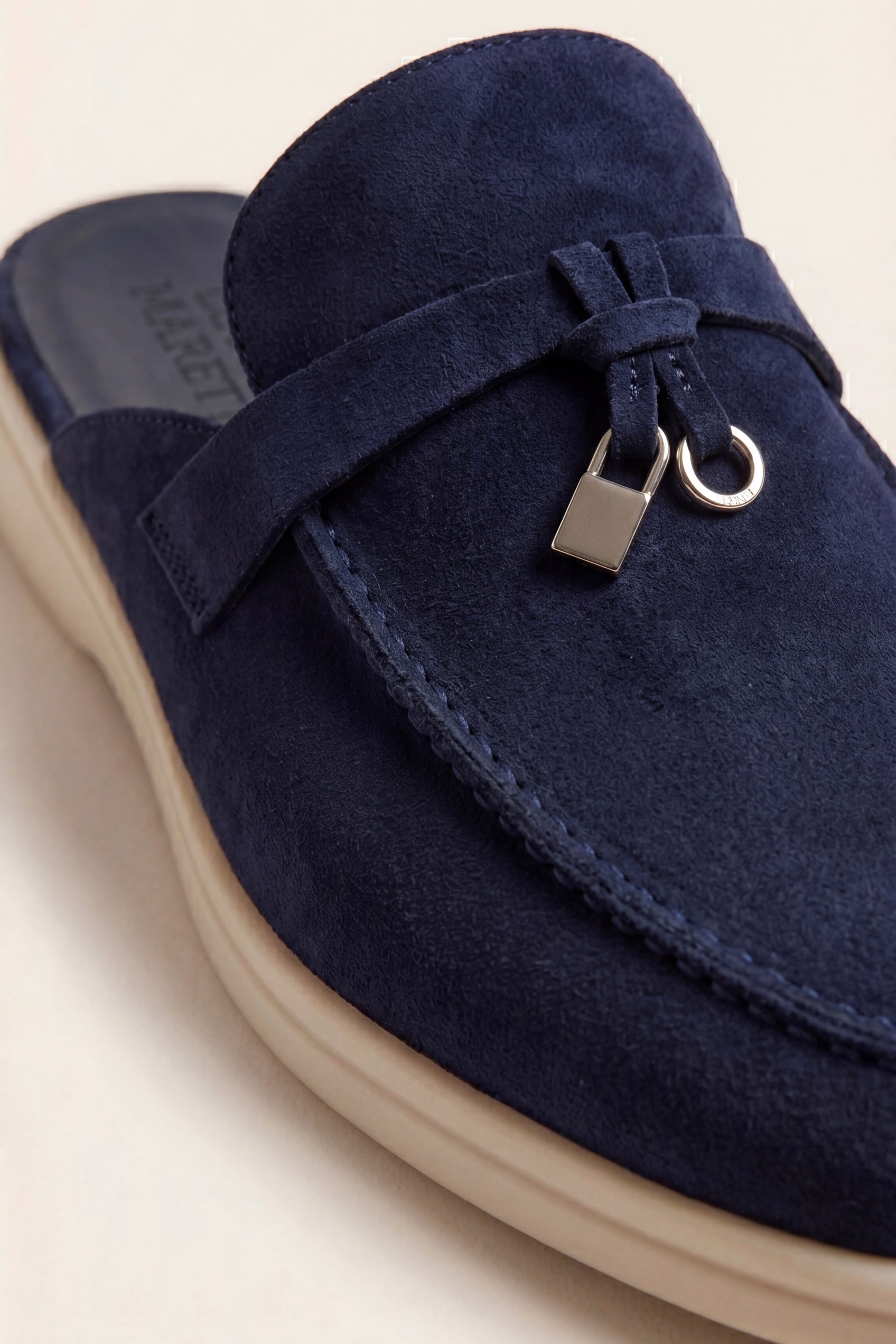 Filandori Buckle Mule Navy Blue