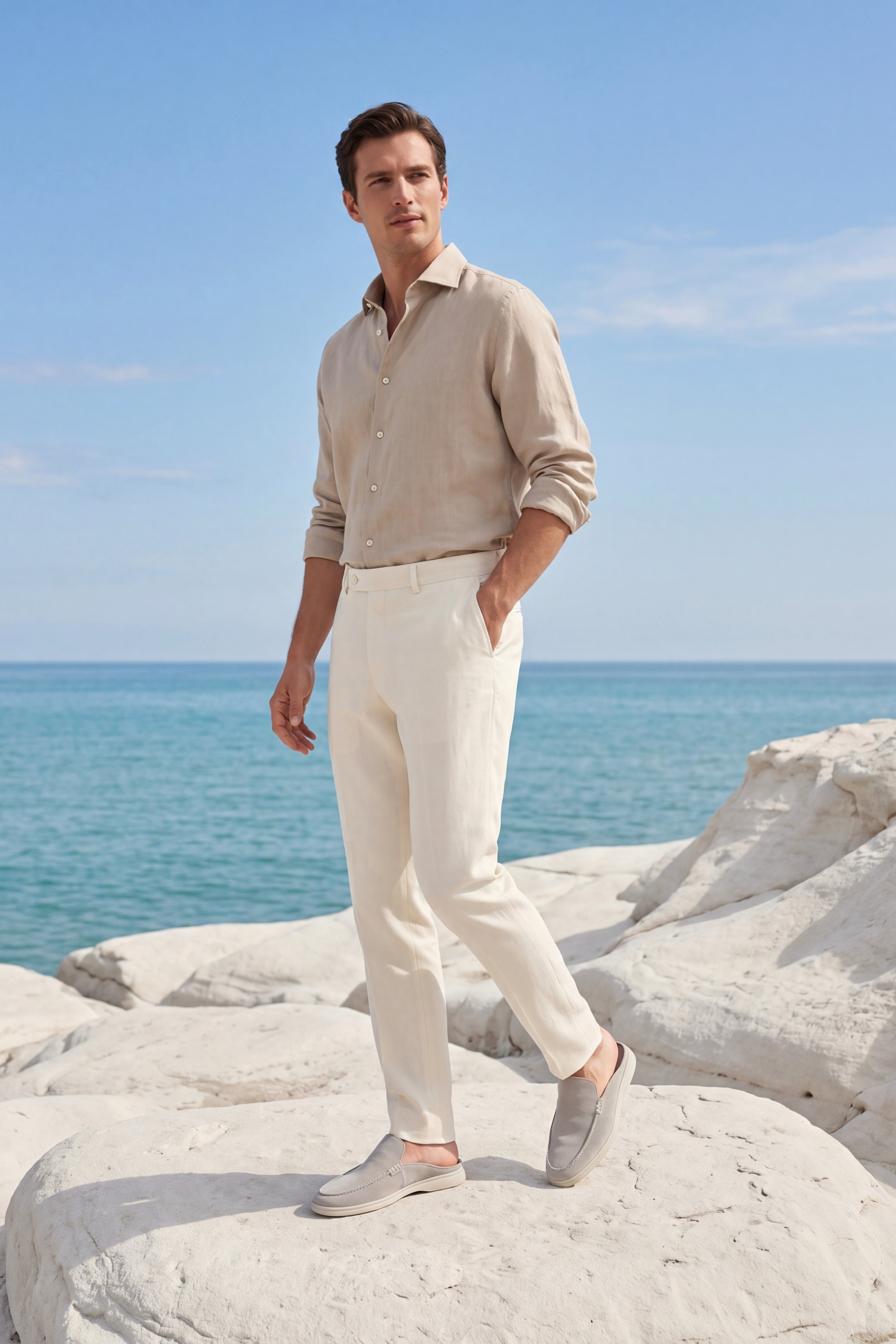 Filandori Mule Light Grey