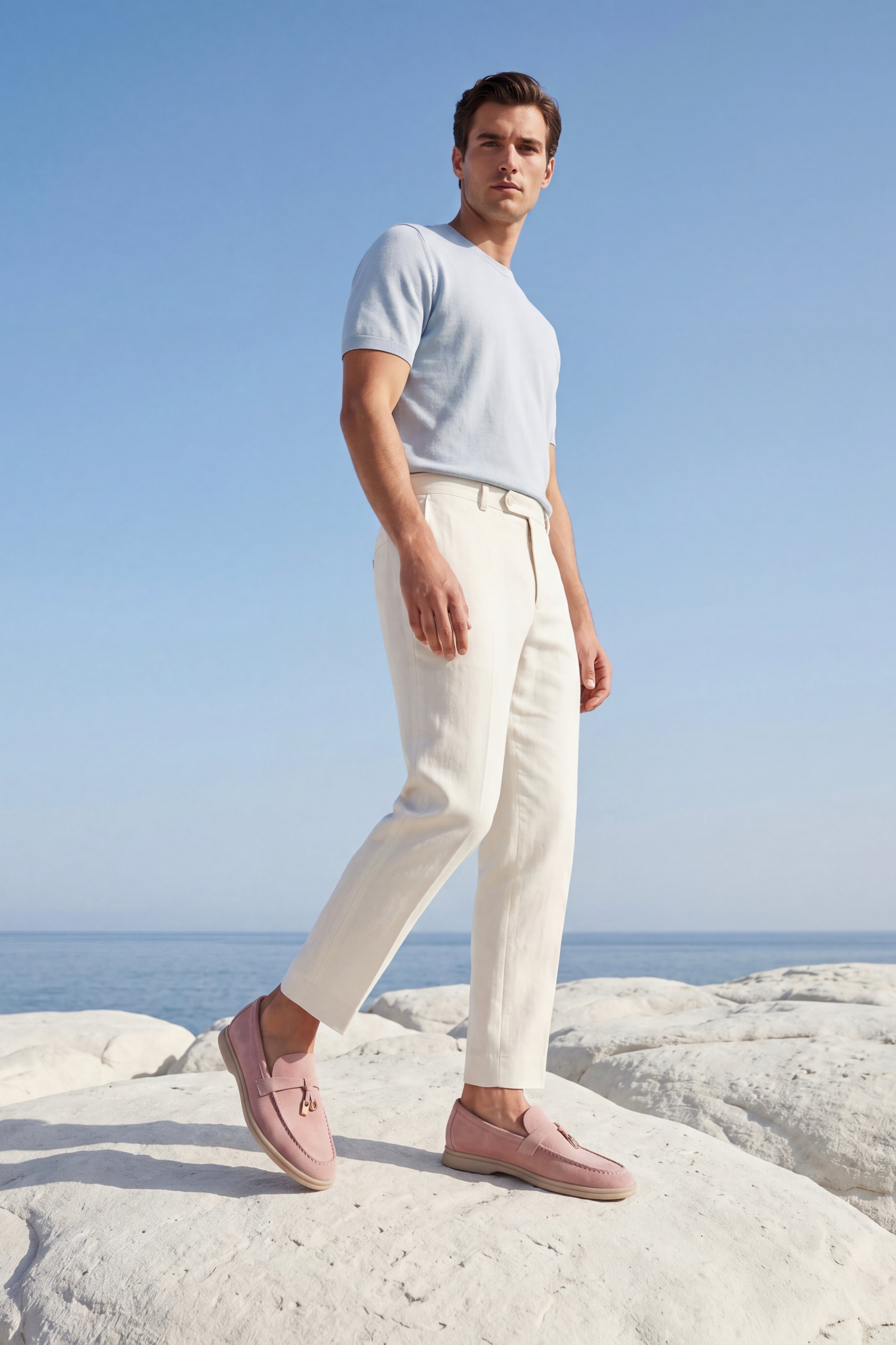 Filandori Buckle Loafer Blush Rose