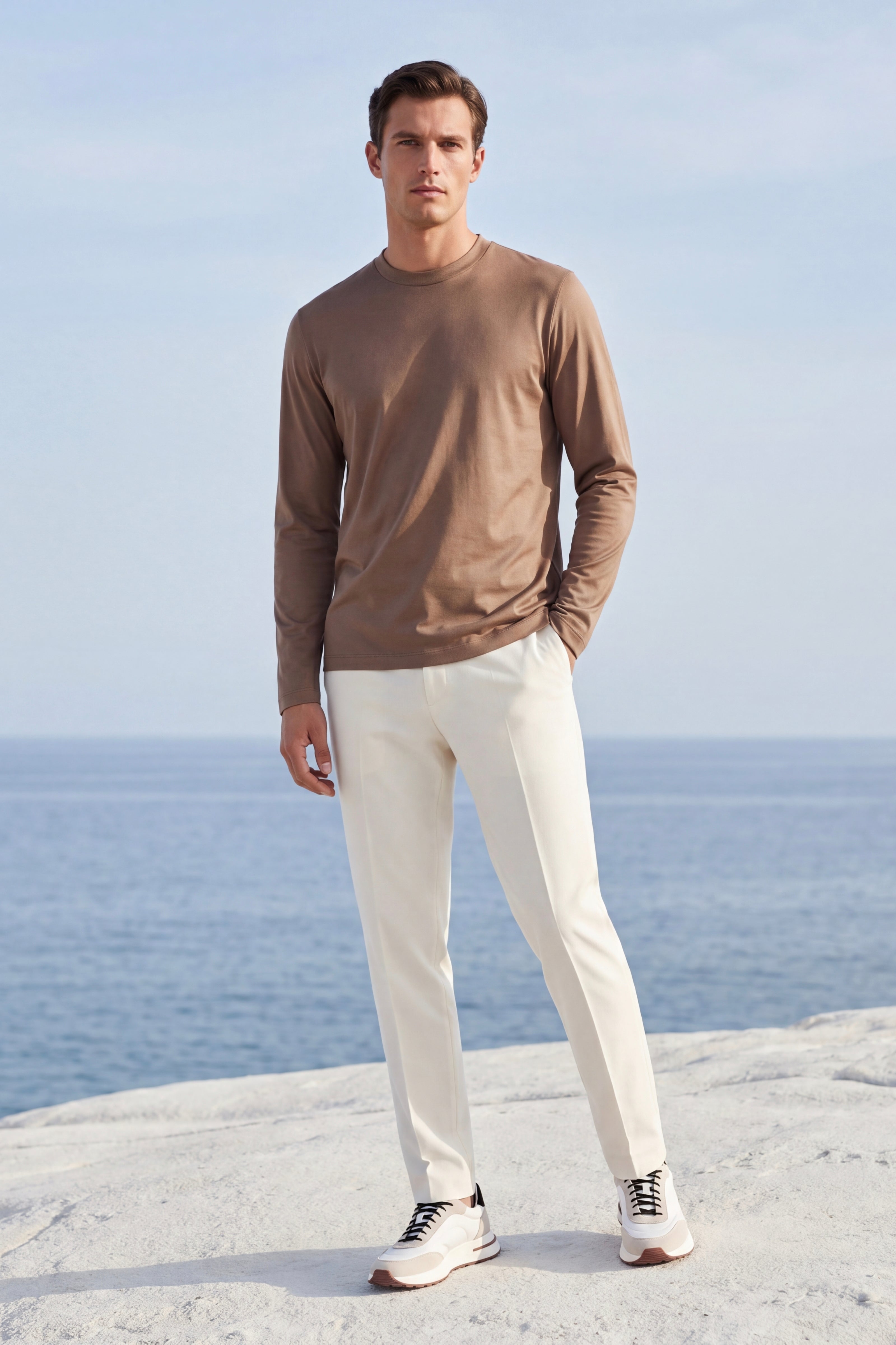 Eterna Longsleeve Taupe
