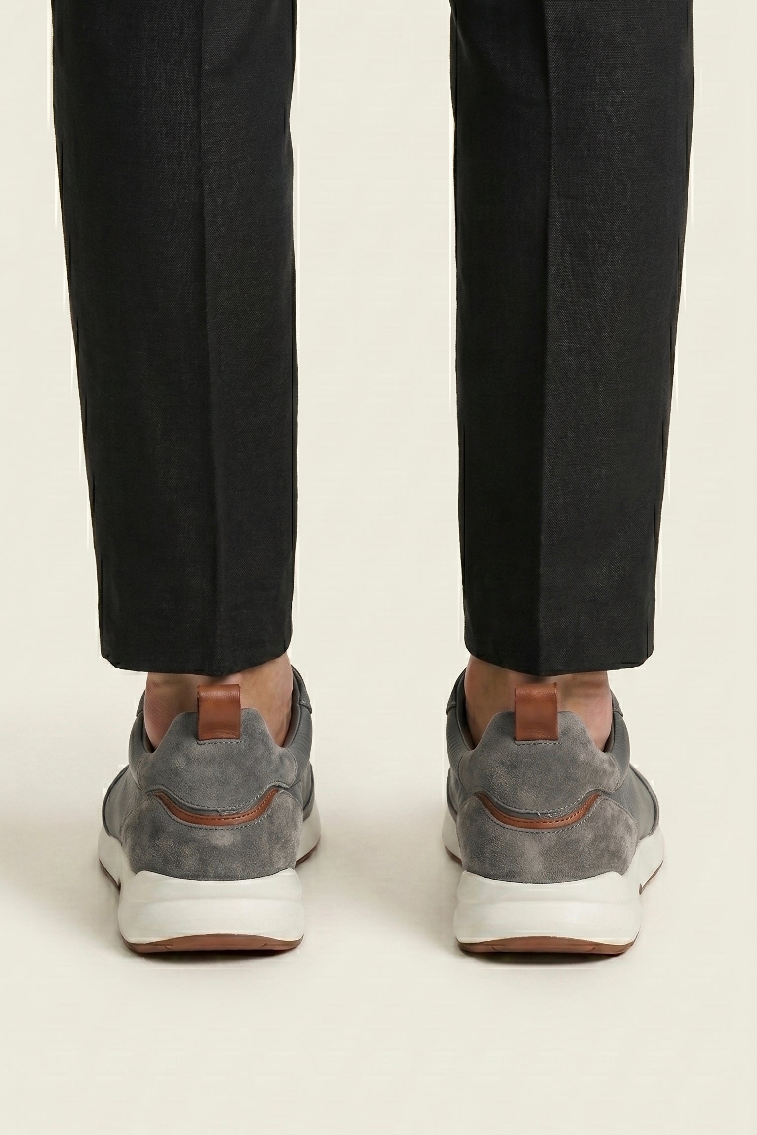 Solano Leather Slip-On Grey