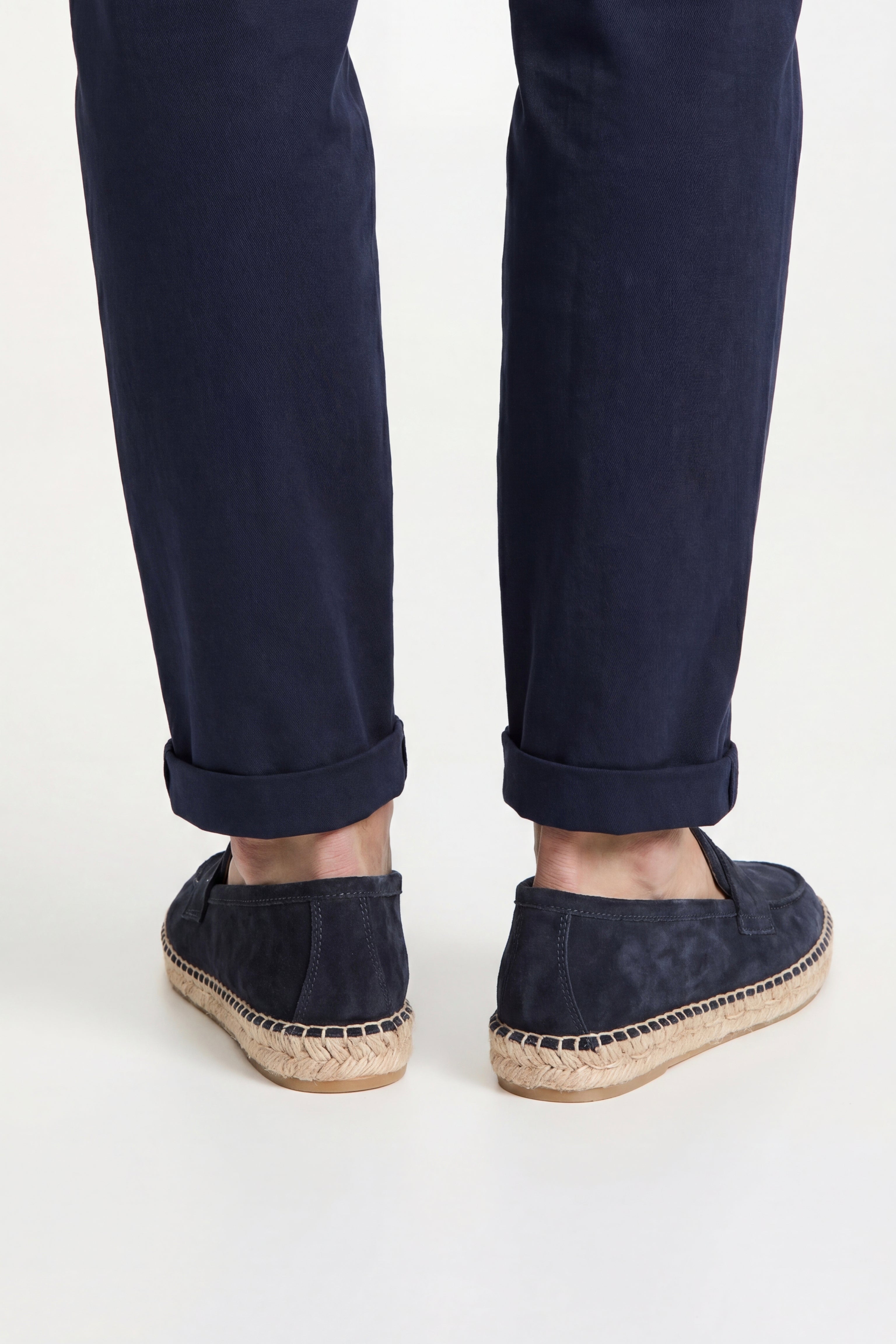 Palermo Suede Espadrille Loafer Navy
