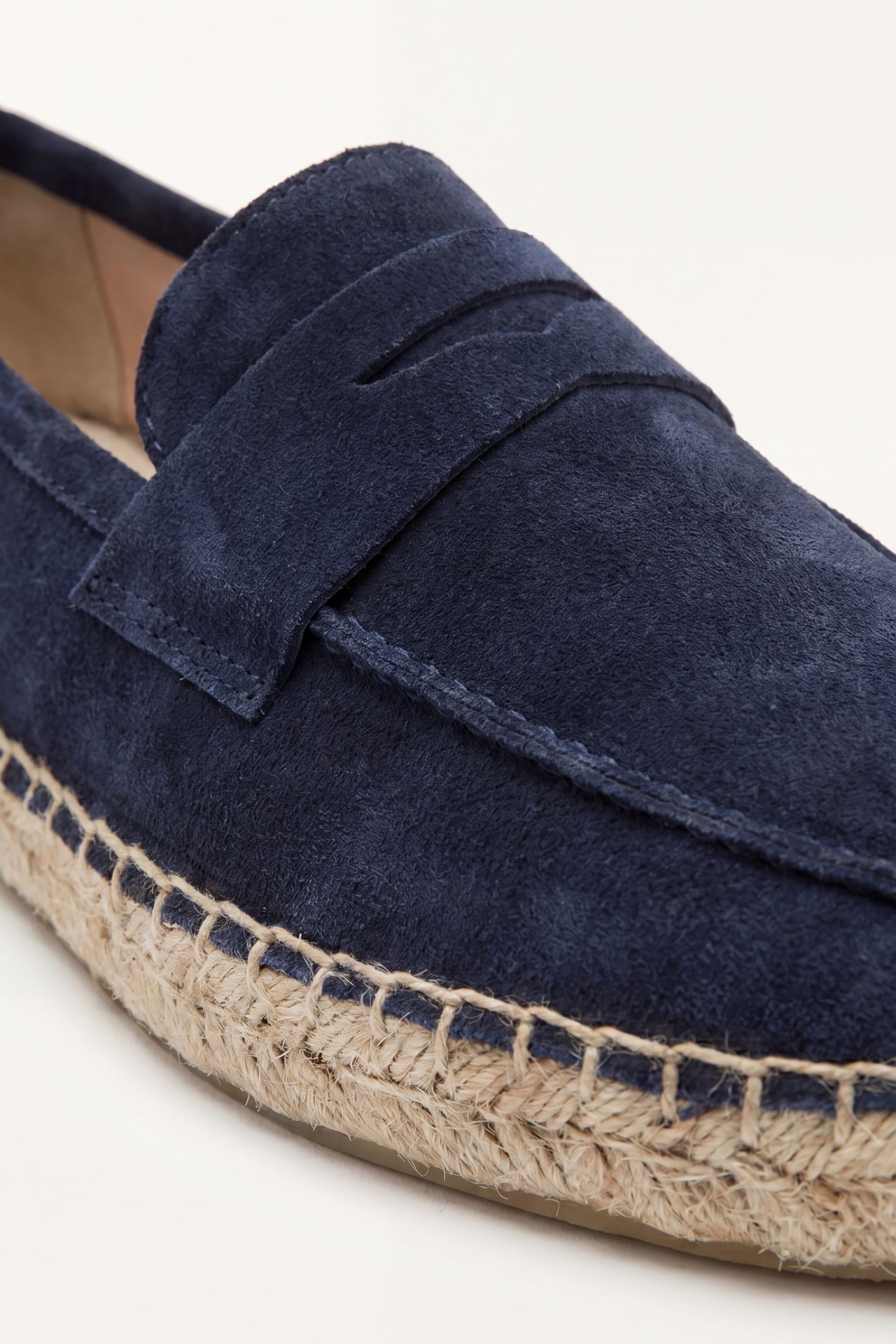 Palermo Suede Espadrille Loafer Navy