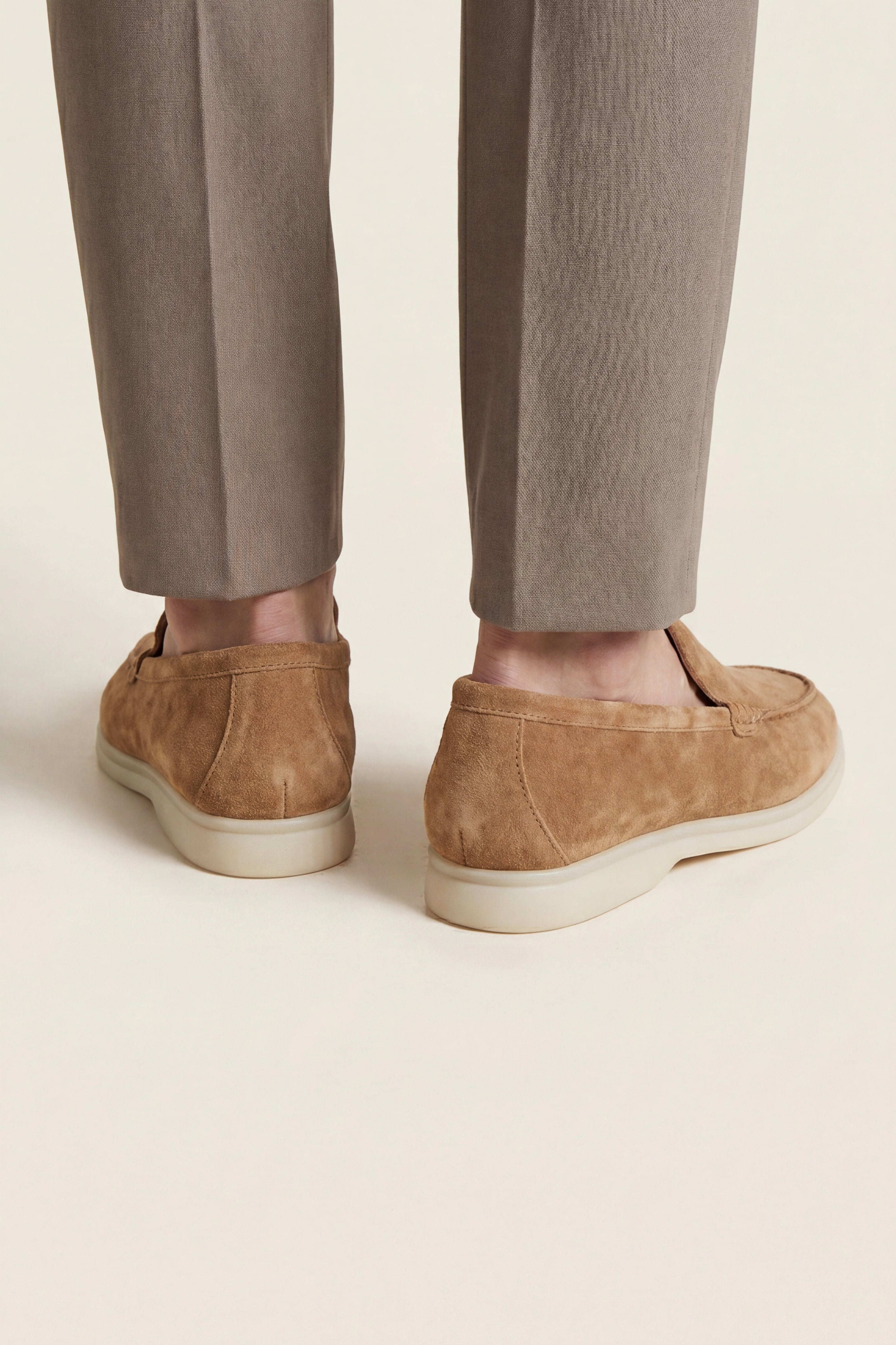 Filandori Suede Loafers Camel