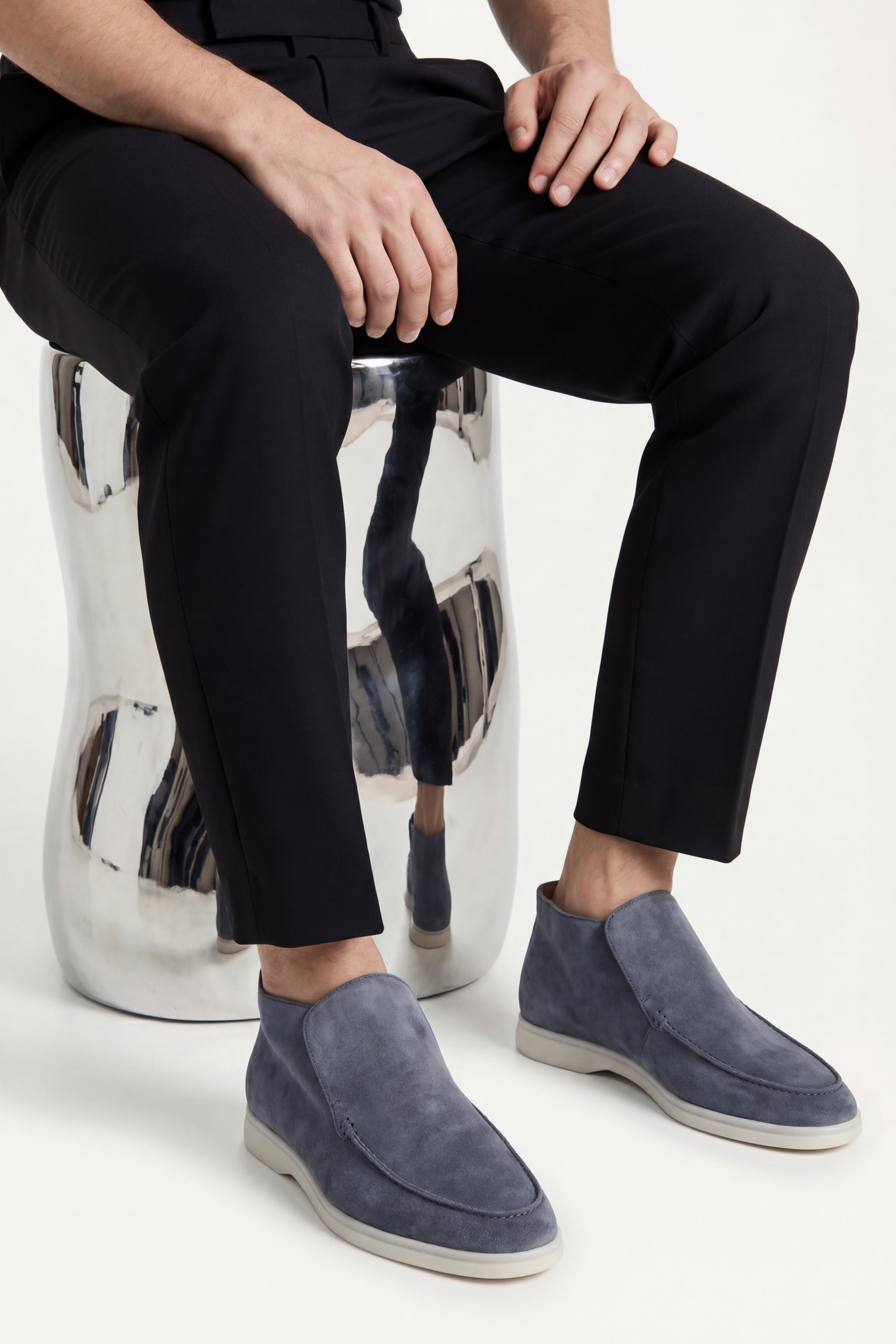 Arzano High Top Loafer Blue