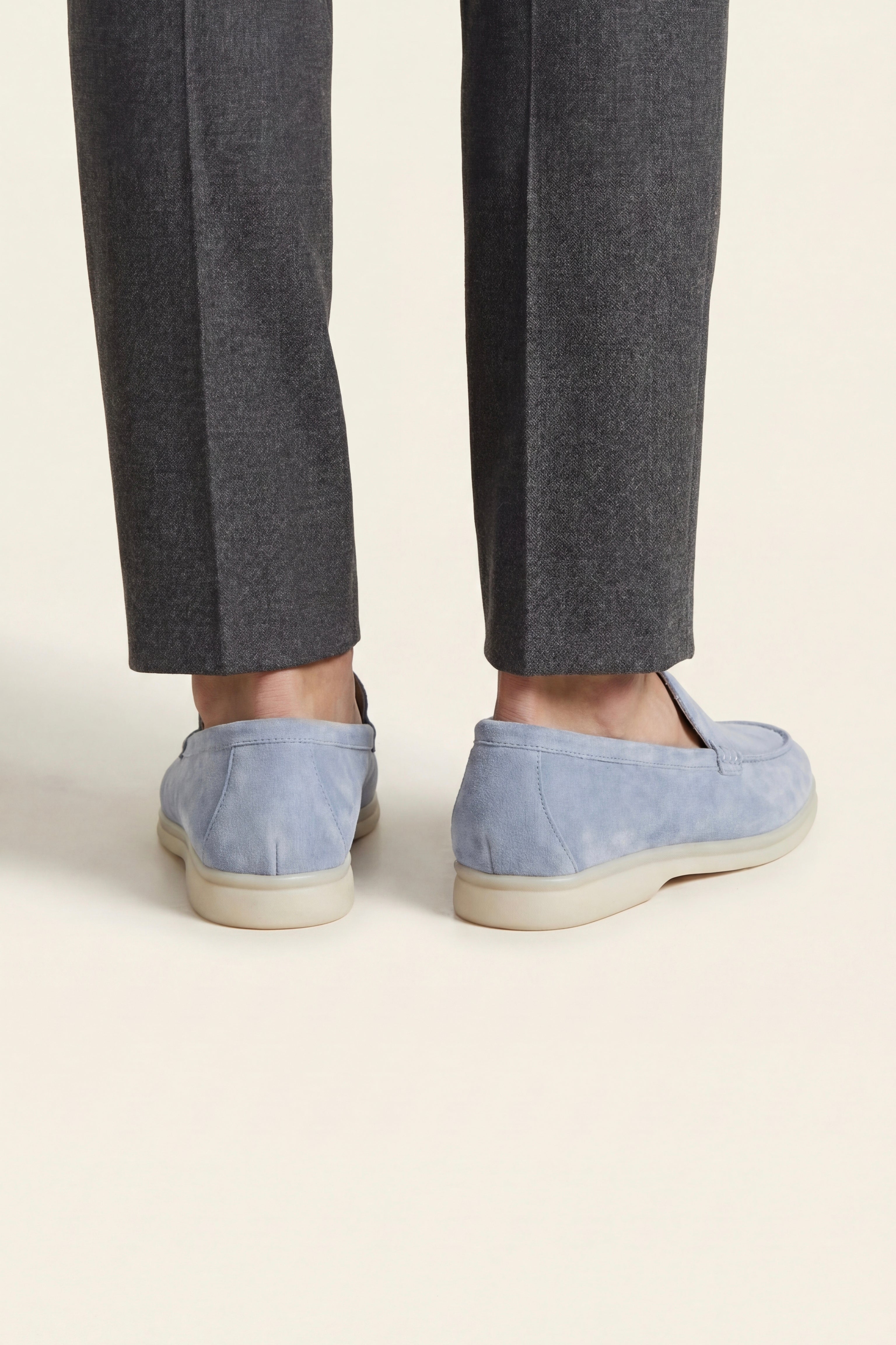 Filandori Suede Loafers Light Blue