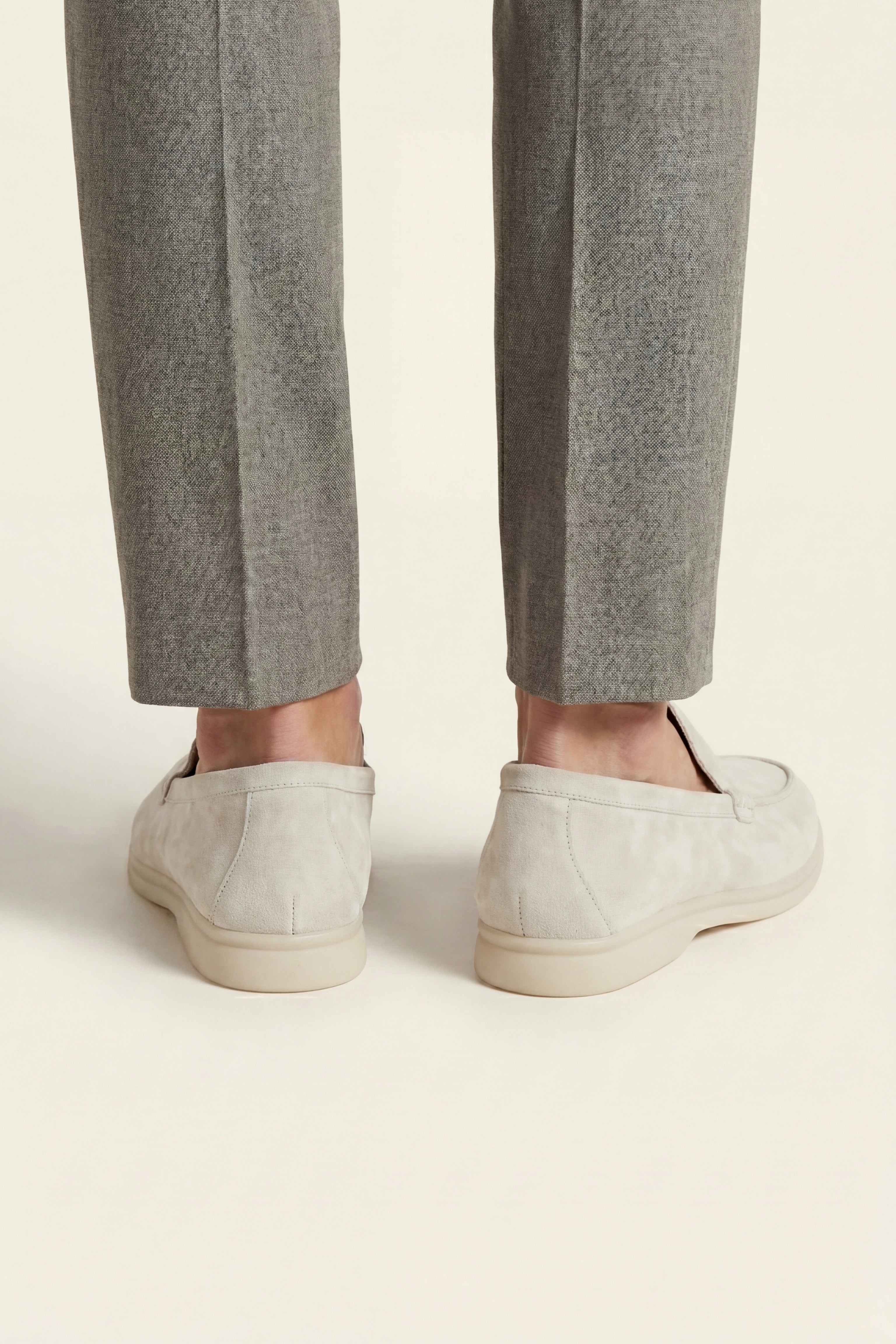 Filandori Suede Loafers Off White