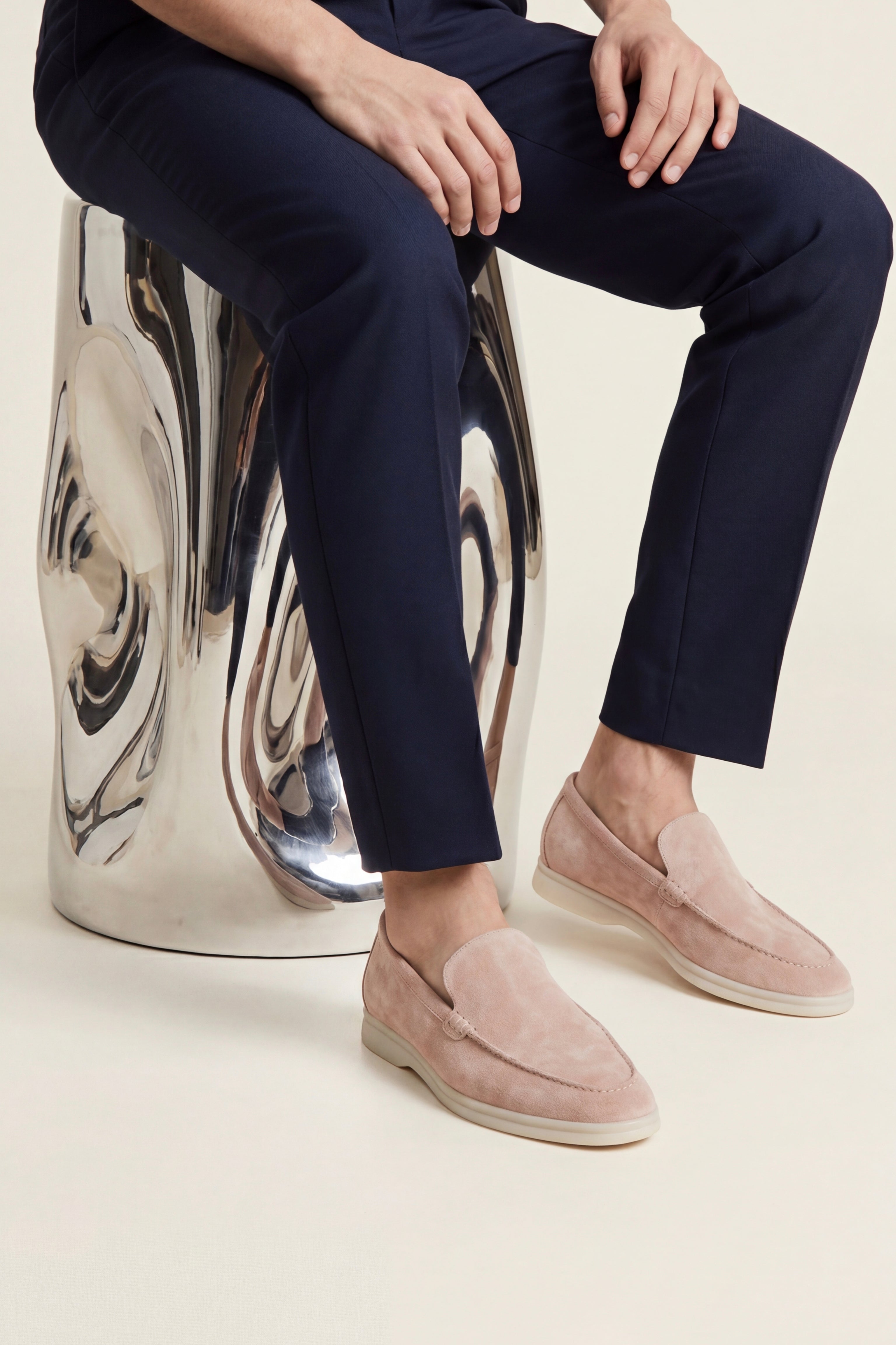 Filandori Suede Loafers Pink