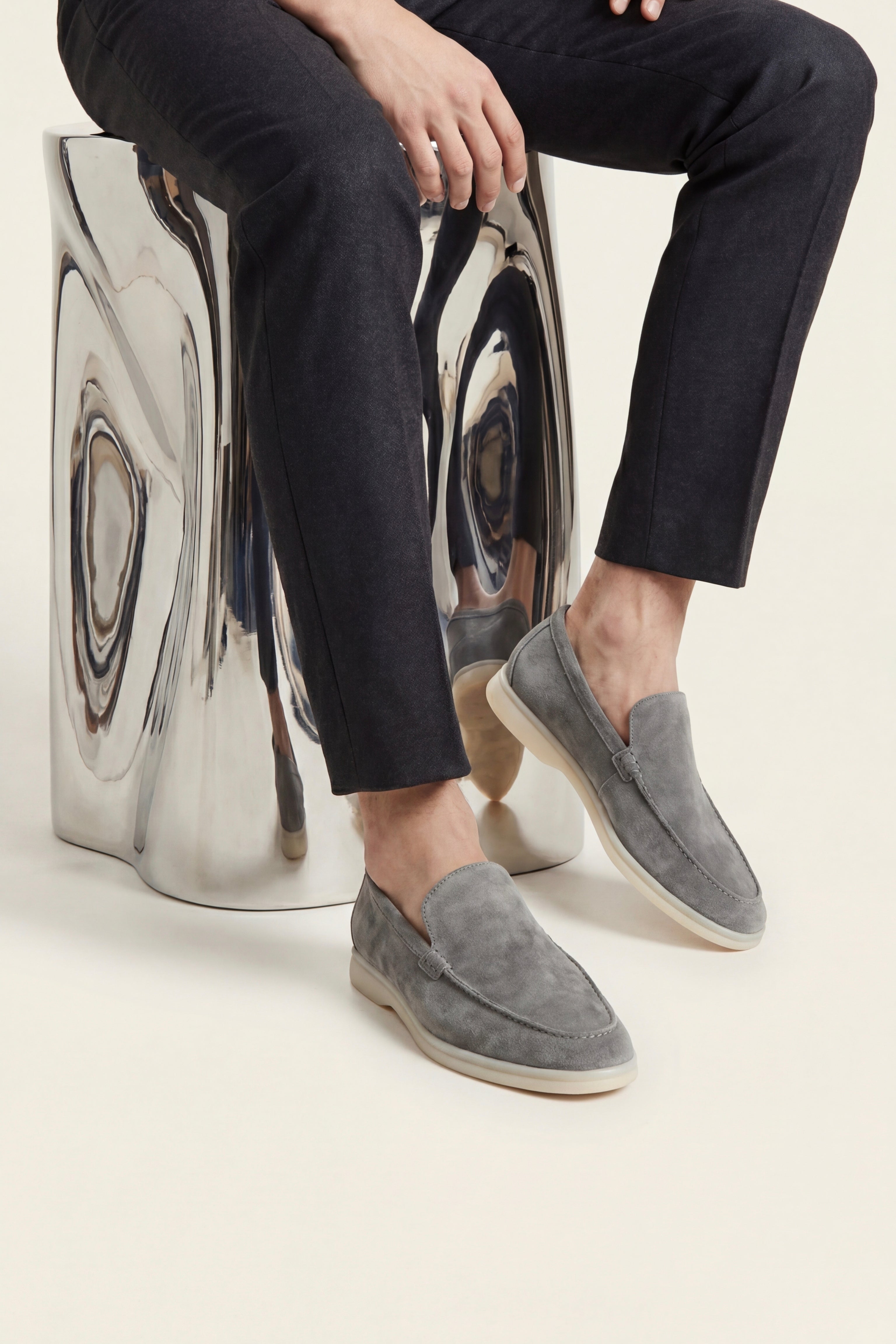 Filandori Suede Loafers Grey