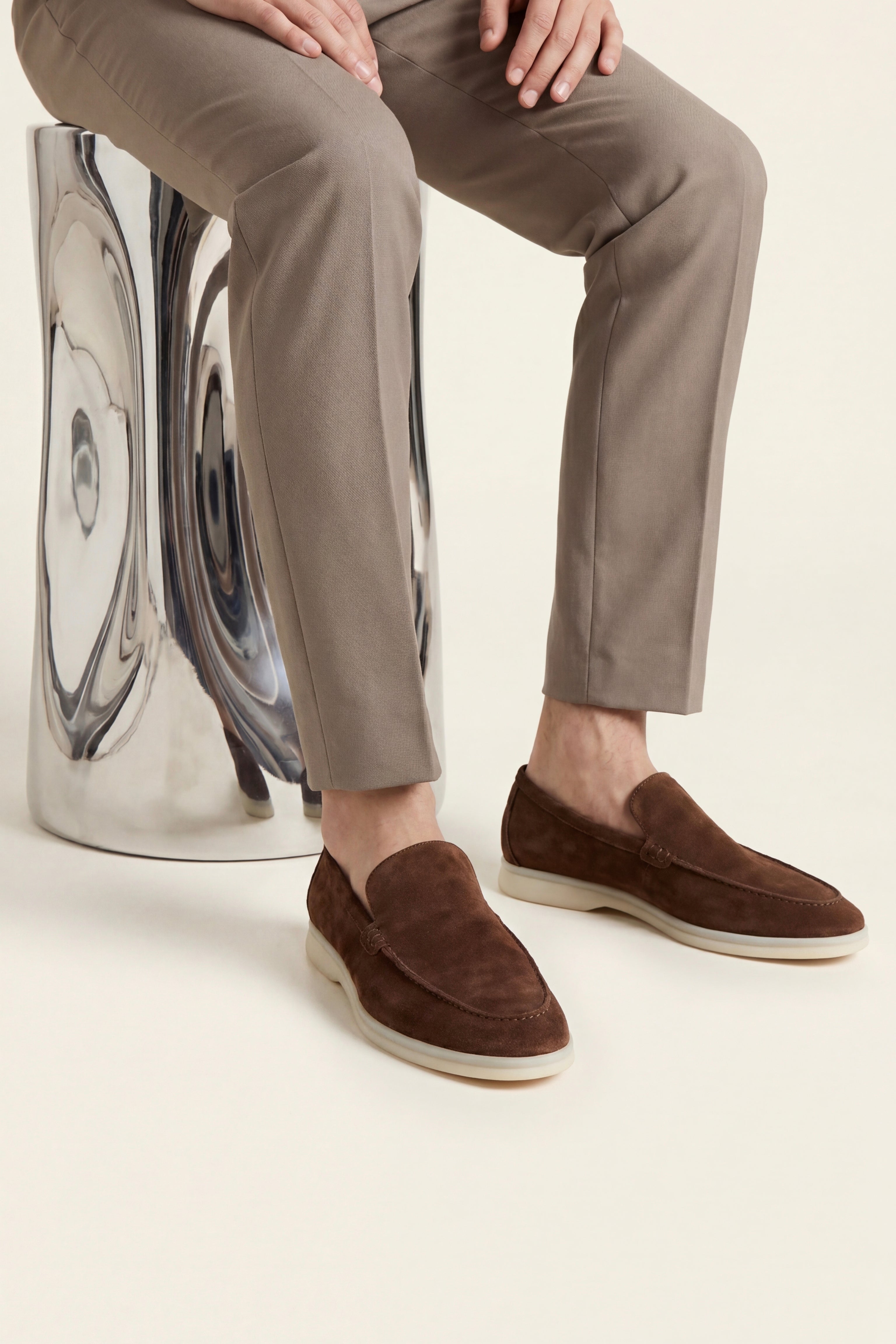 Filandori Suede Loafers Brown