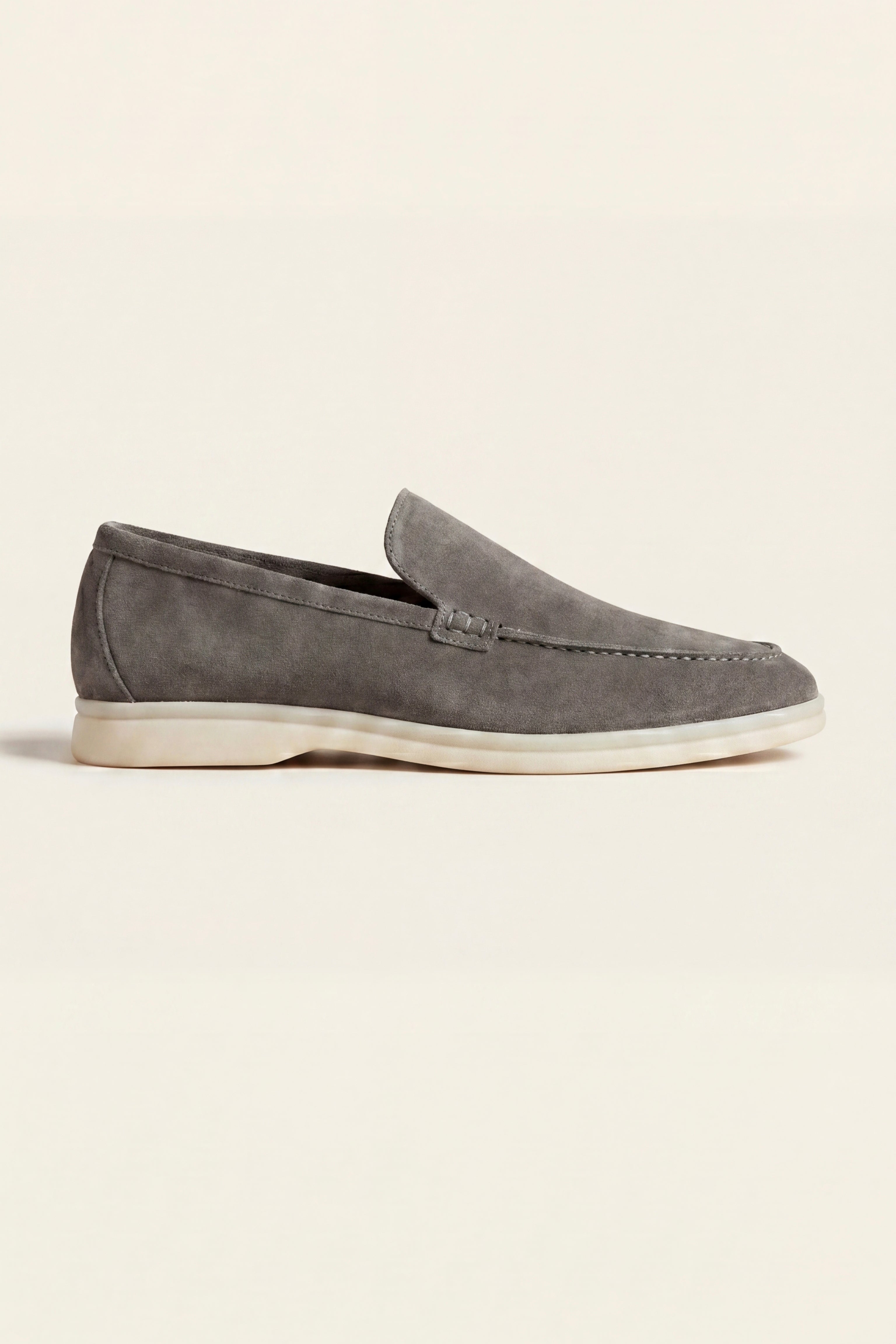 Filandori Suede Loafers Taupe Grey