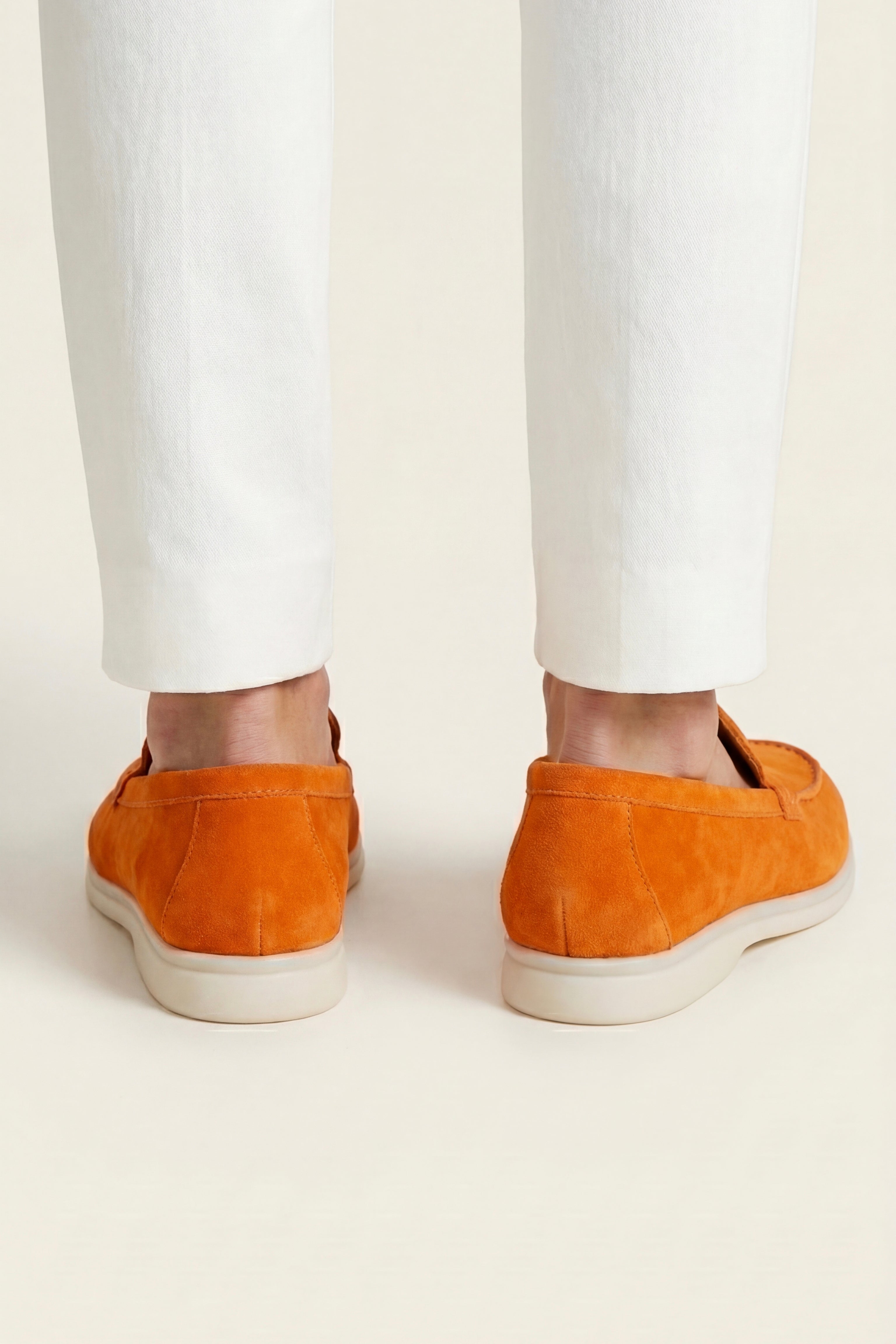 Filandori Suede Loafers Orange