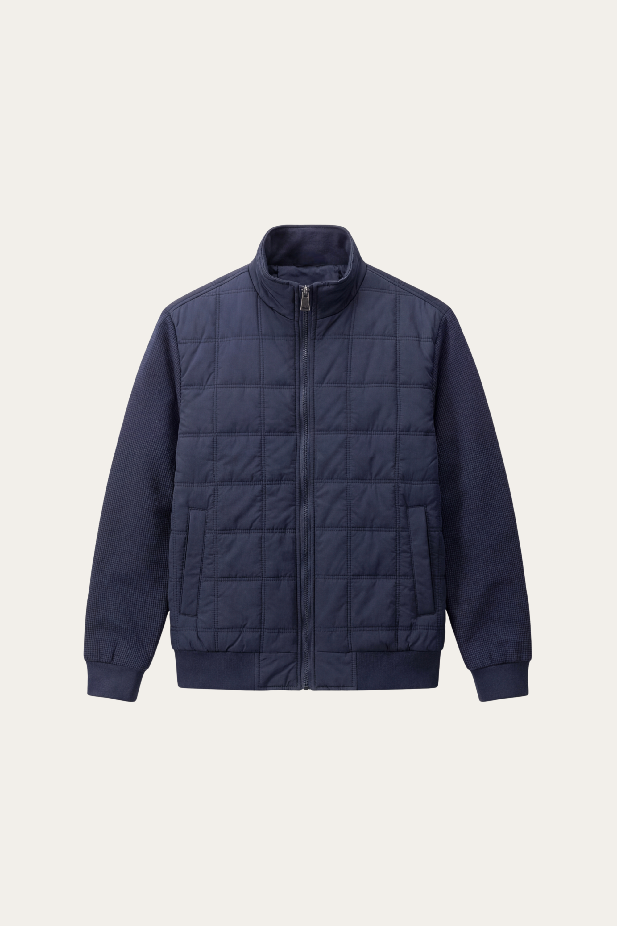 Frosinone Quilted Hybrid Jacket Dark Blue