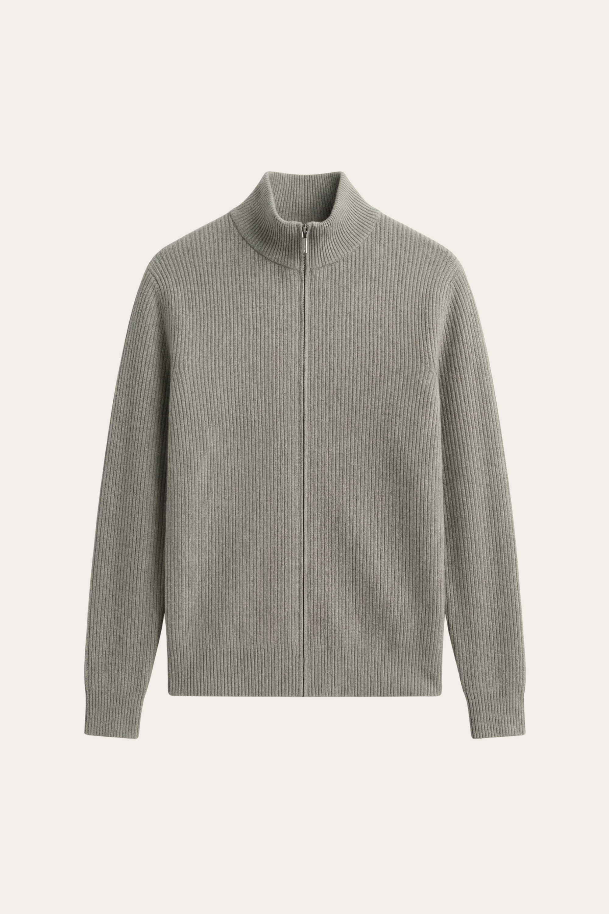 Roma Cashmere Cardigan Grey Green