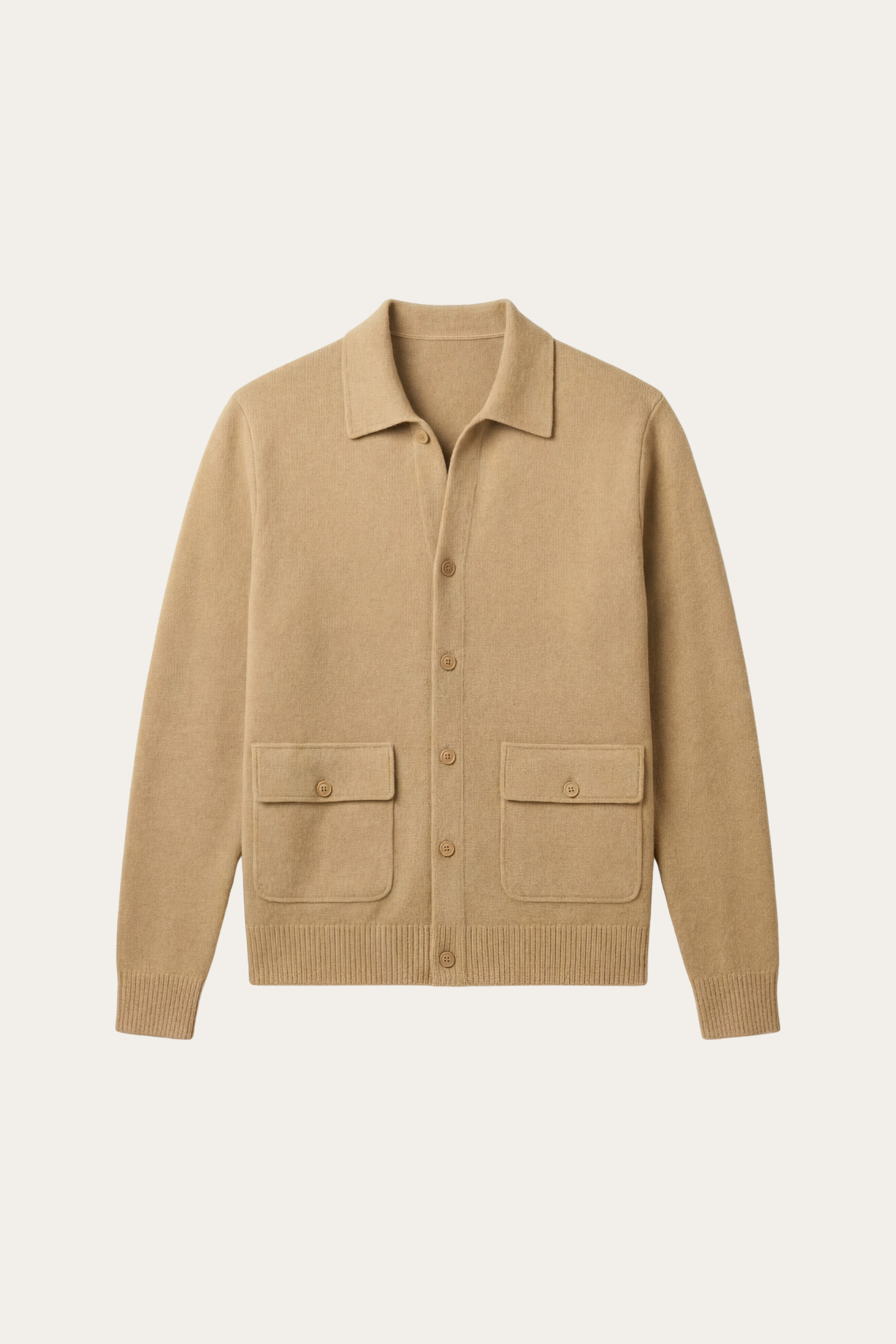 Lorenzo Cashmere Cardigan Camel