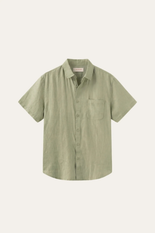 Vicenza Linen Short Sleeve Mint Green