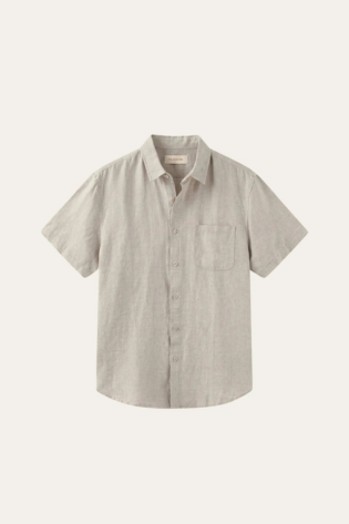 Vicenza Linen Short Sleeve Beige