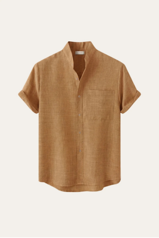 Treviso Linen Short Sleeve Yellow
