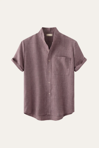 Treviso Linen Short Sleeve Purple