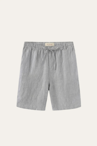 Rimini Linen Drawstring Shorts Grey