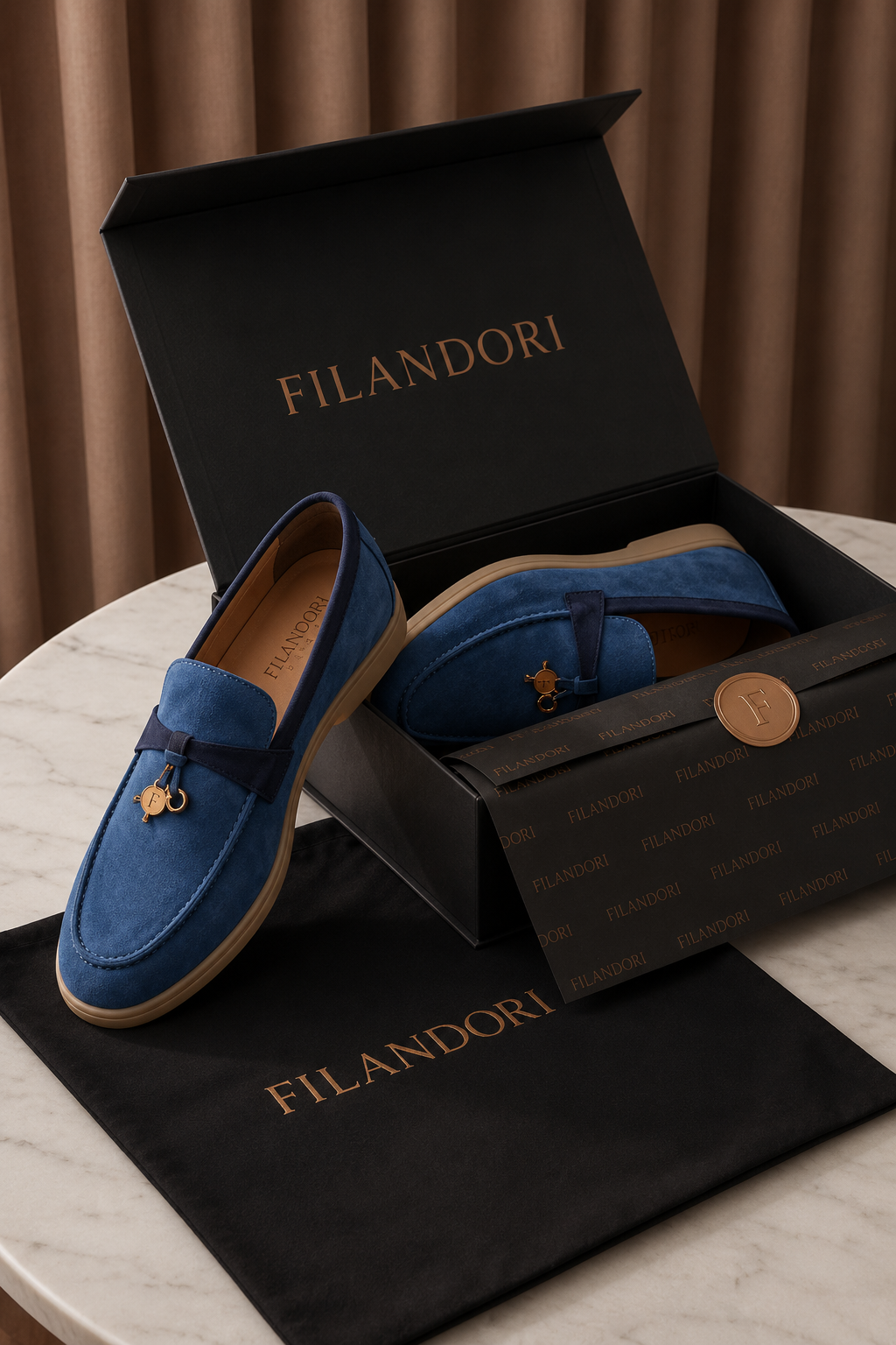 Avenza Buckle Loafer Royal Blue