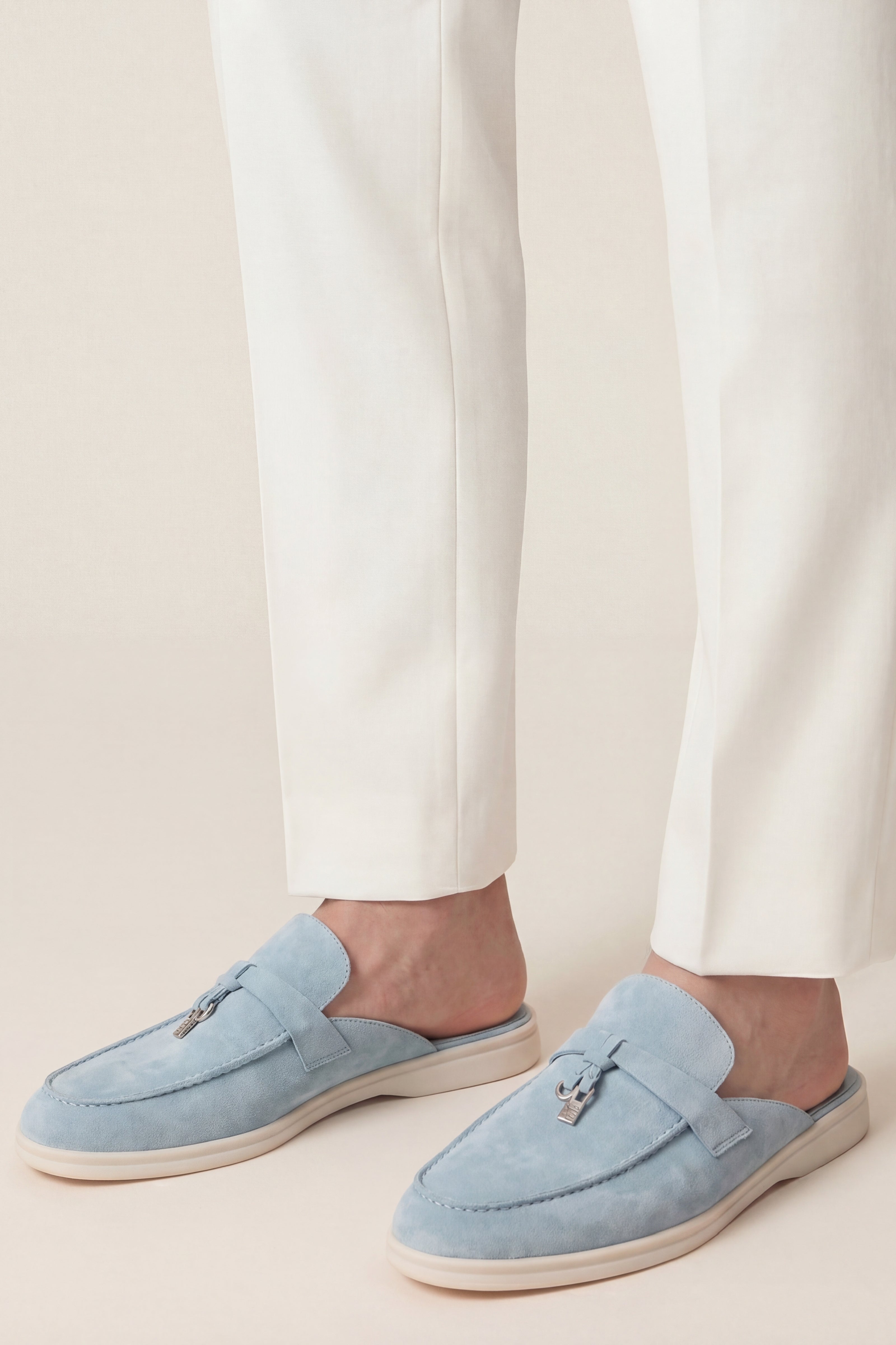 Filandori Buckle Mule Light Blue
