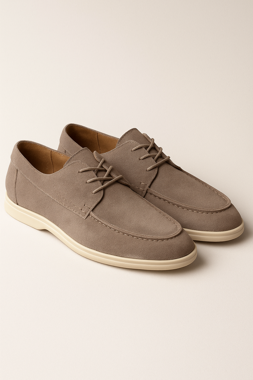 Filandori Suede Lace Shoes Beige