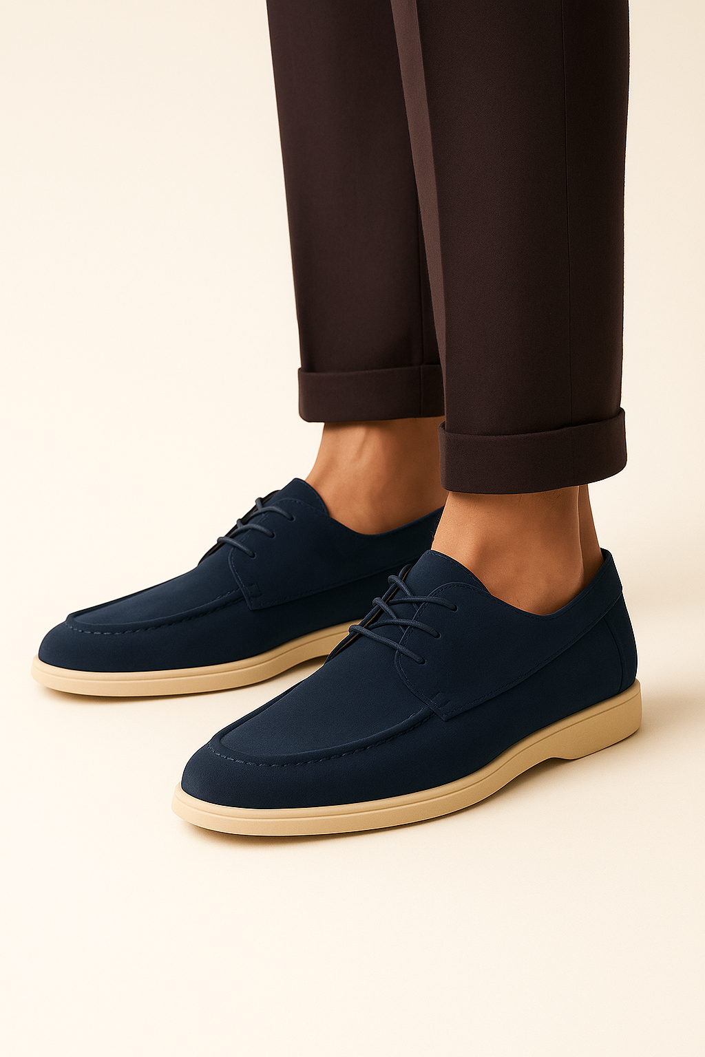 Filandori Suede Lace Shoes Navy