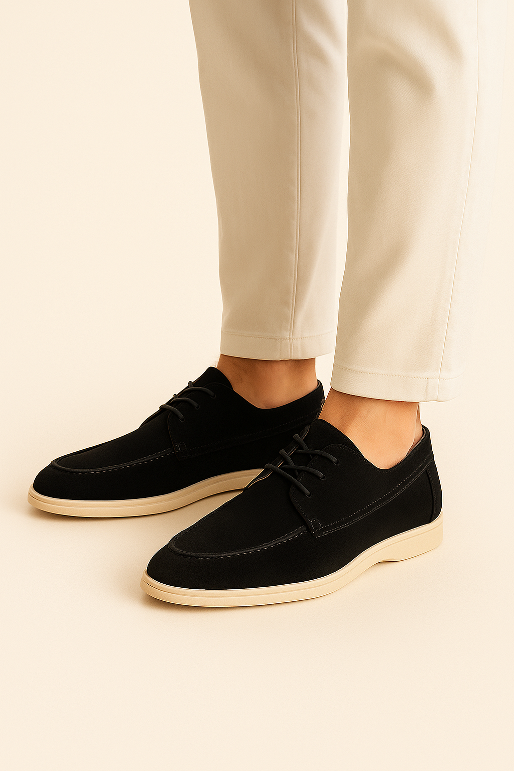 Filandori Suede Lace Shoes Black