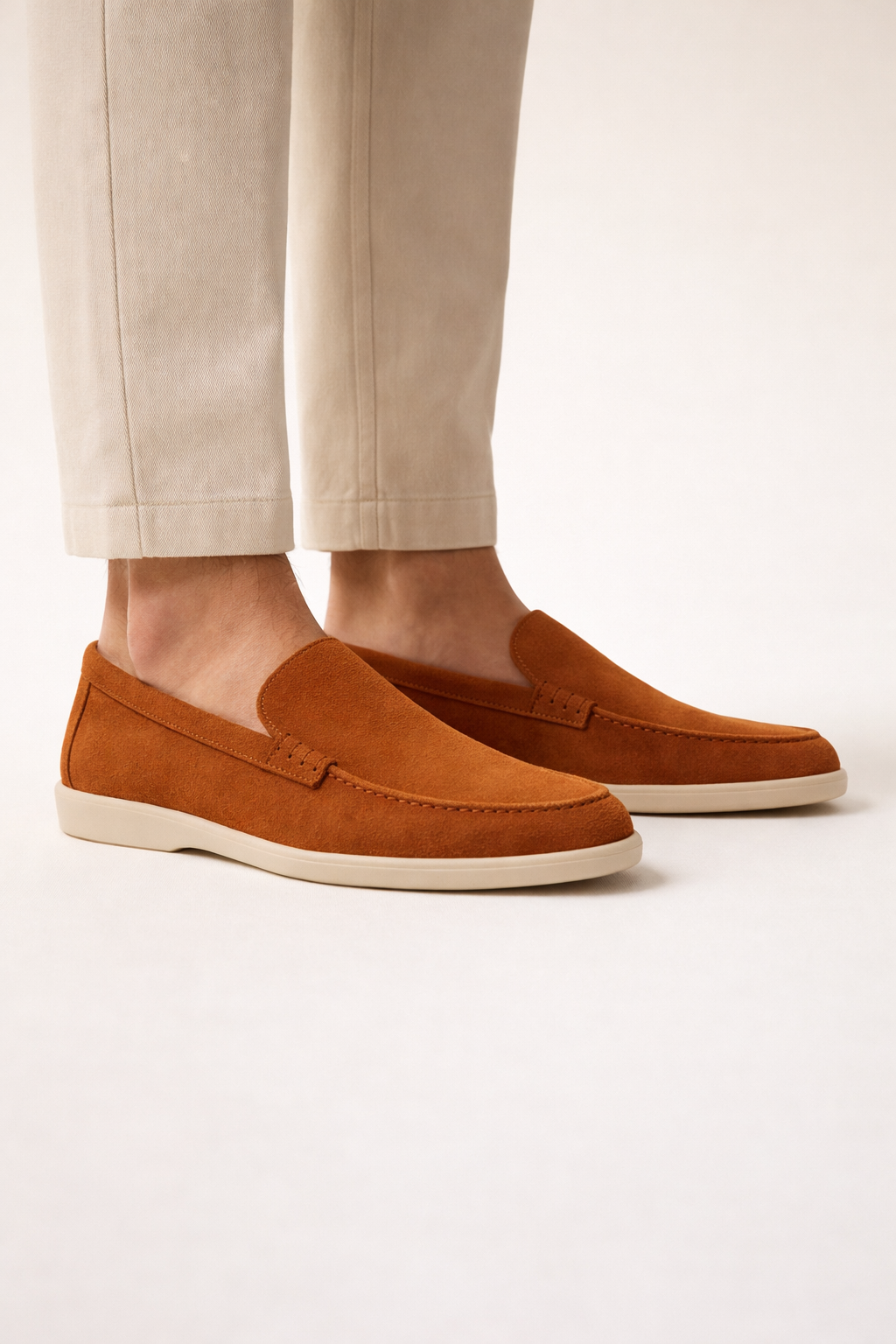 Filandori Suede Loafers Terracotta