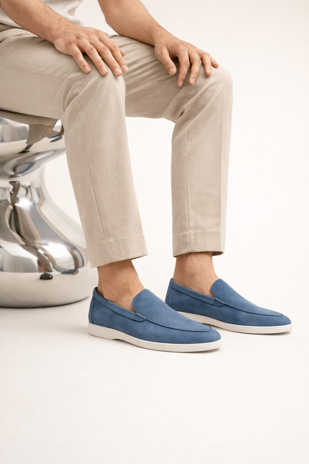 Filandori Suede Loafers Ocean Teal