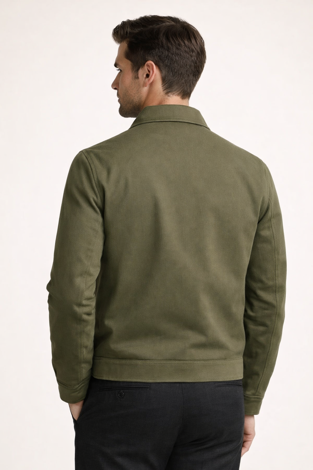 Pietro Lightweight Zip Jacket Khaki