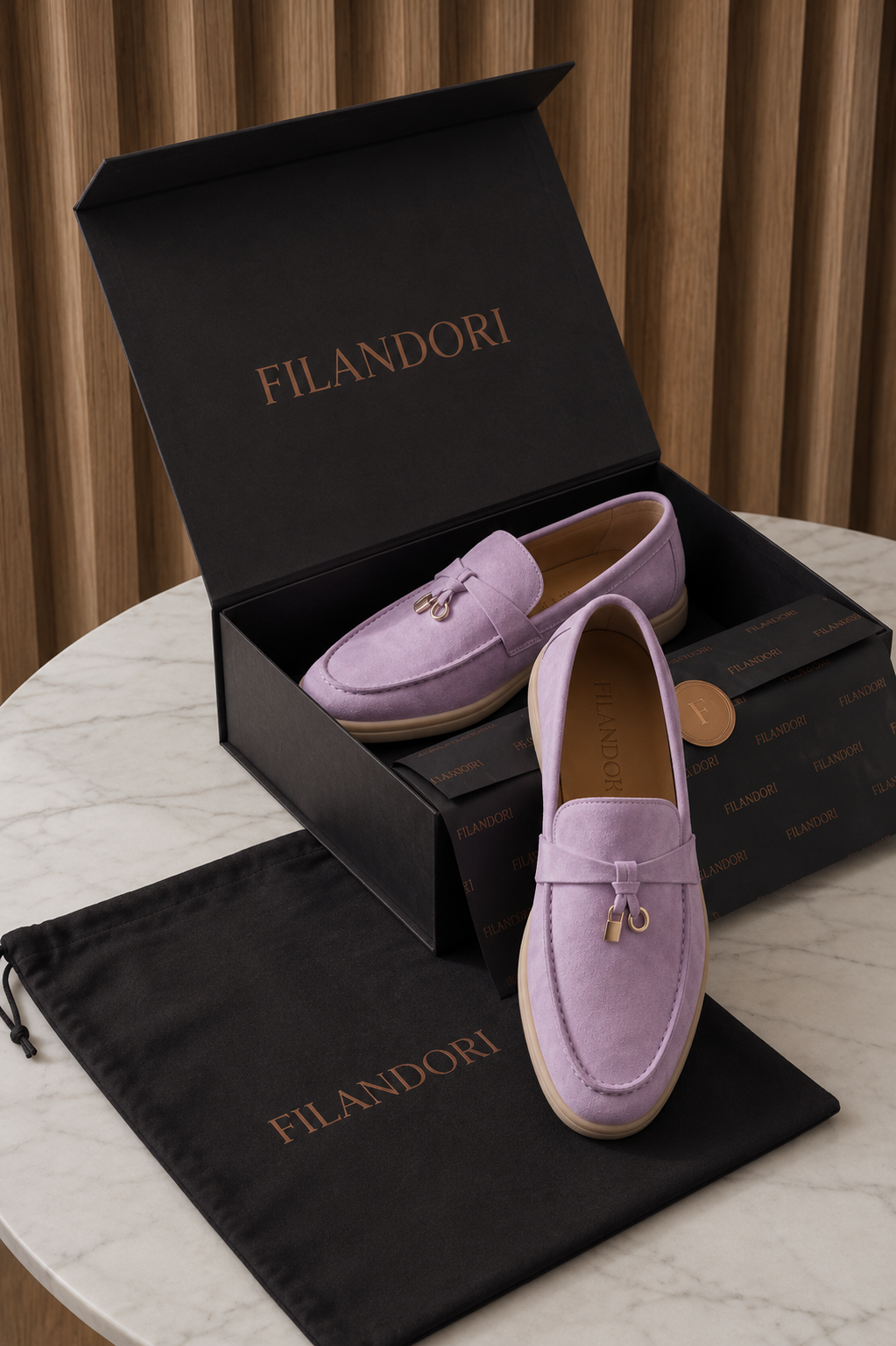 Filandori Buckle Loafer Lilac