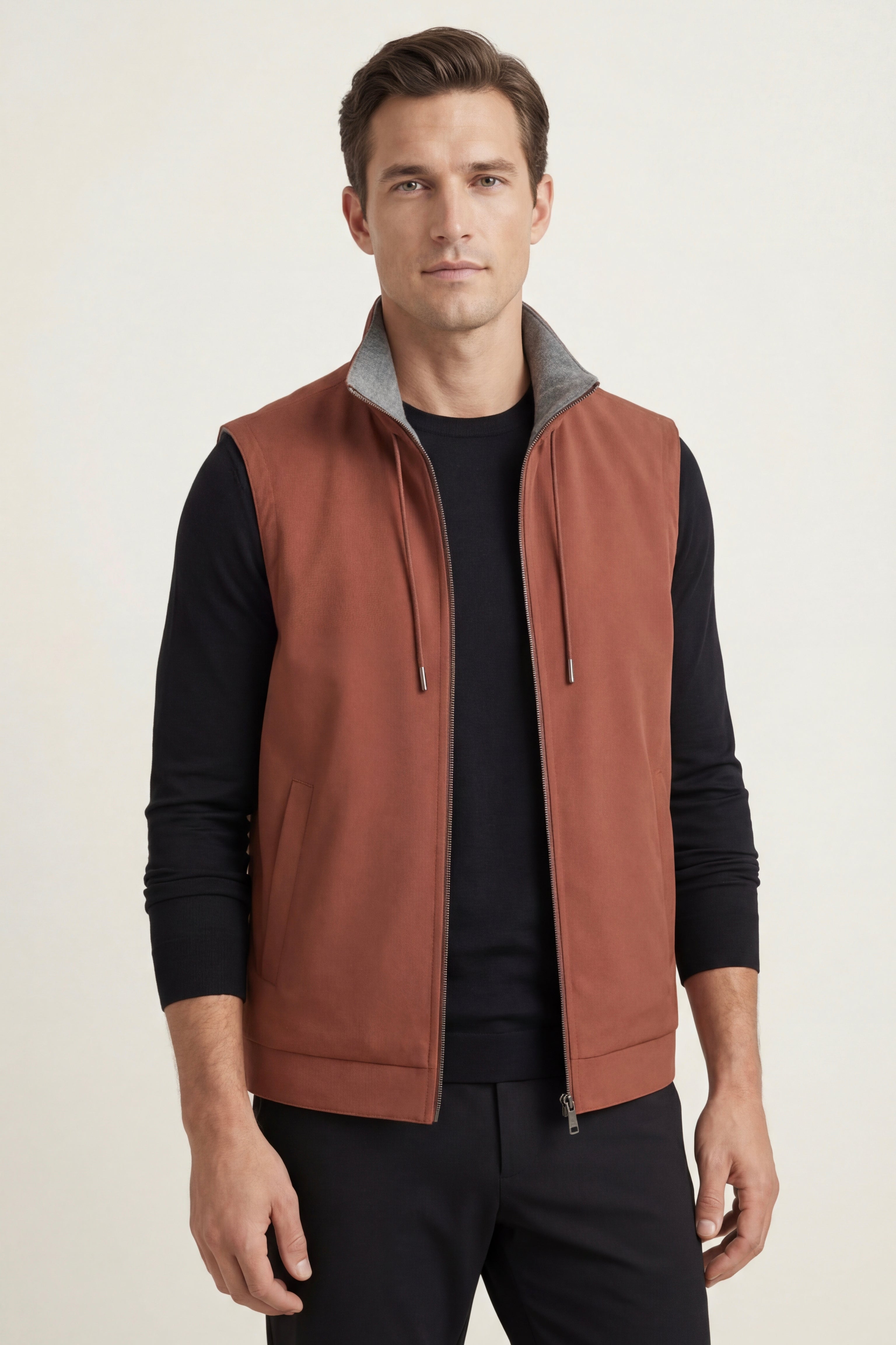 Filandori Reversible Vest Terracotta