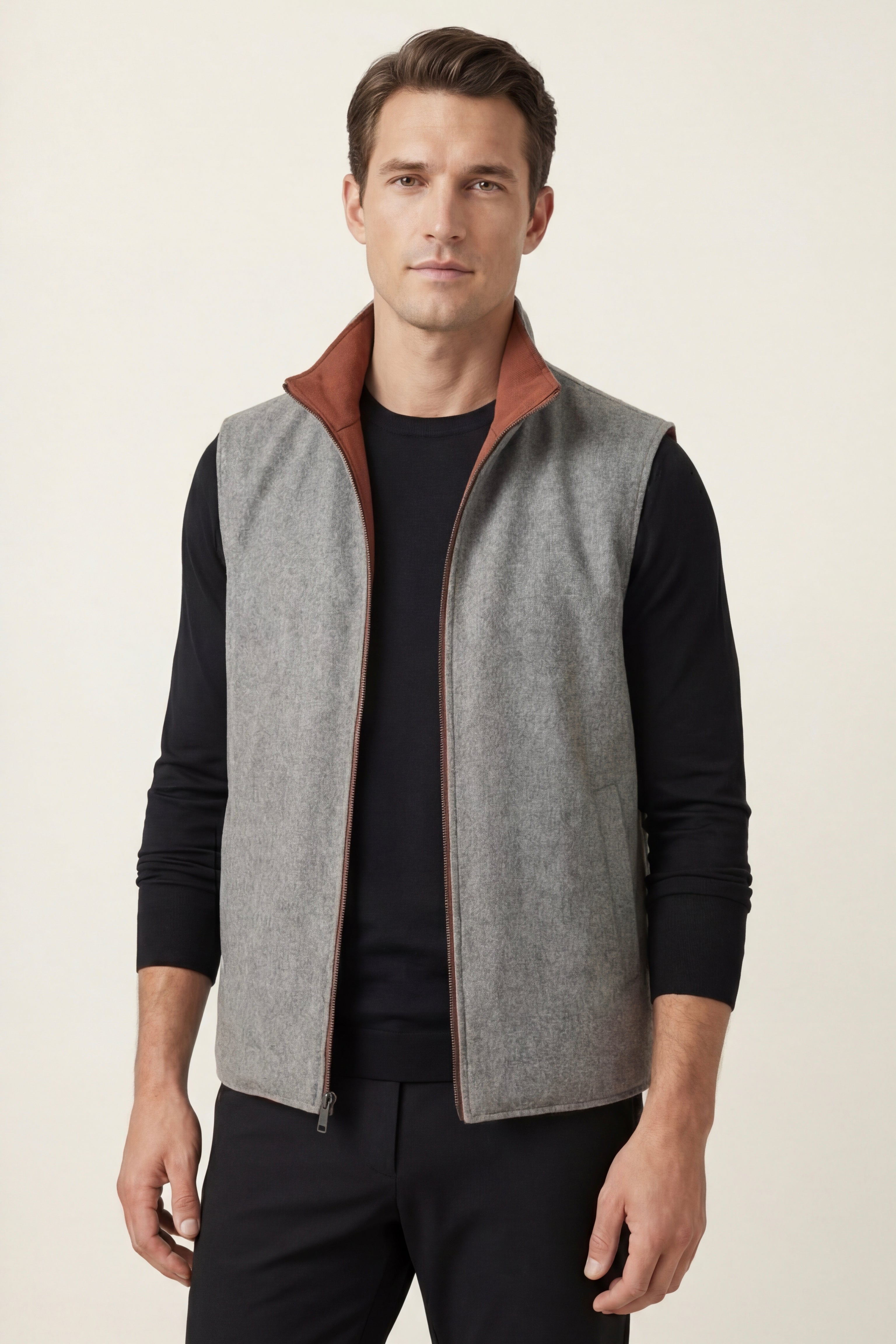 Filandori Reversible Vest Terracotta