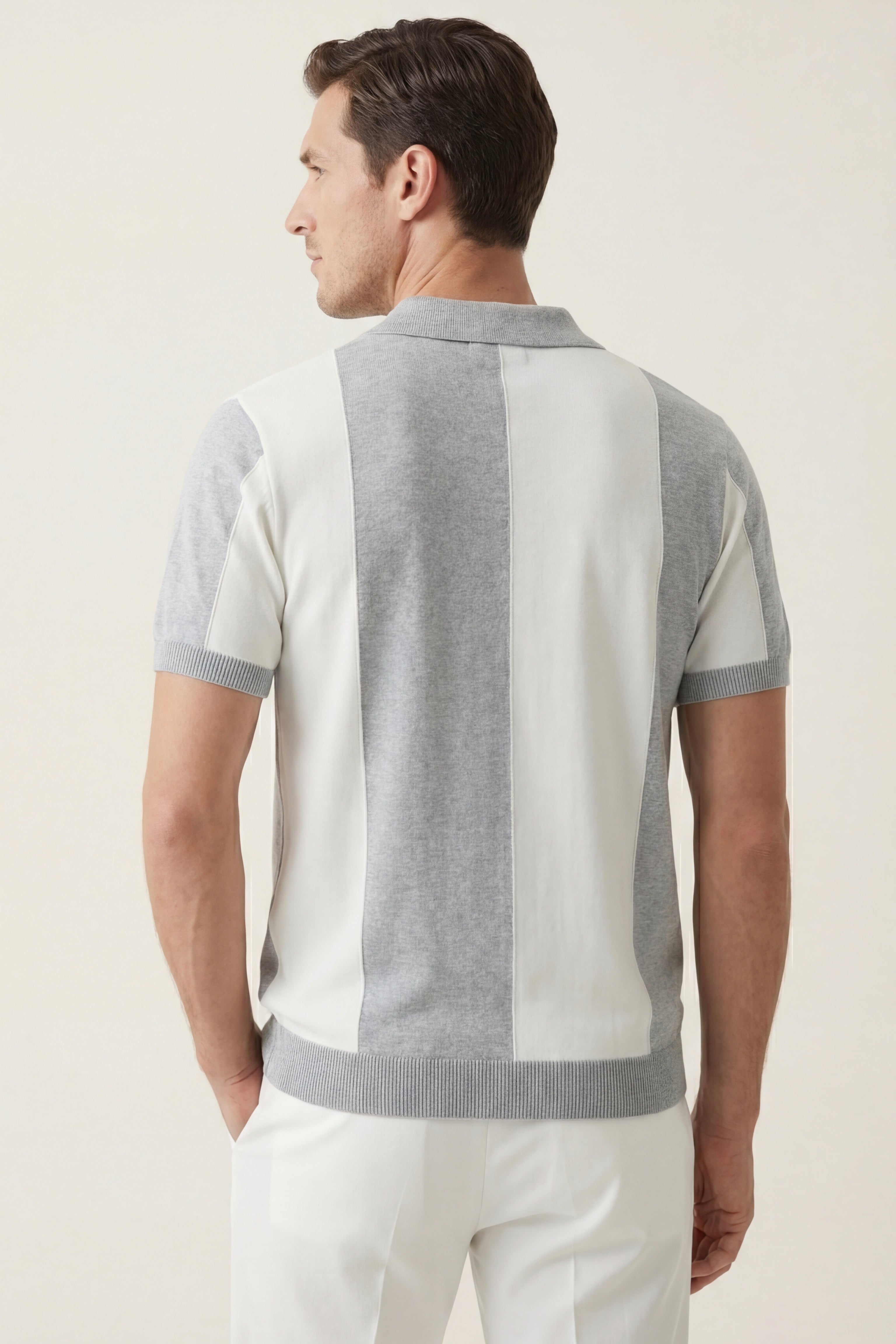Valtero Colorblock Polo Grey