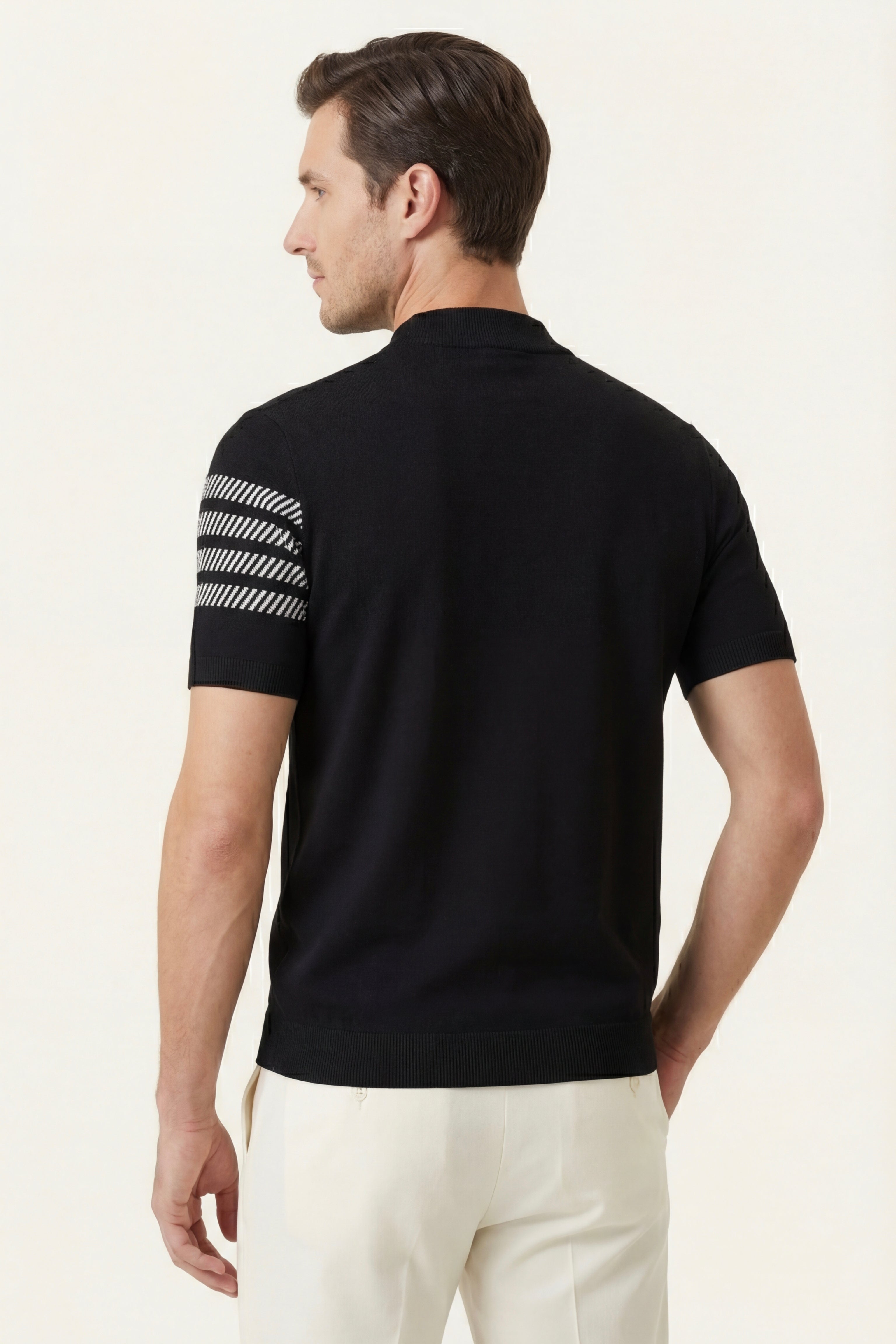 Viterbo Cotton Mercerized T-Shirt Black