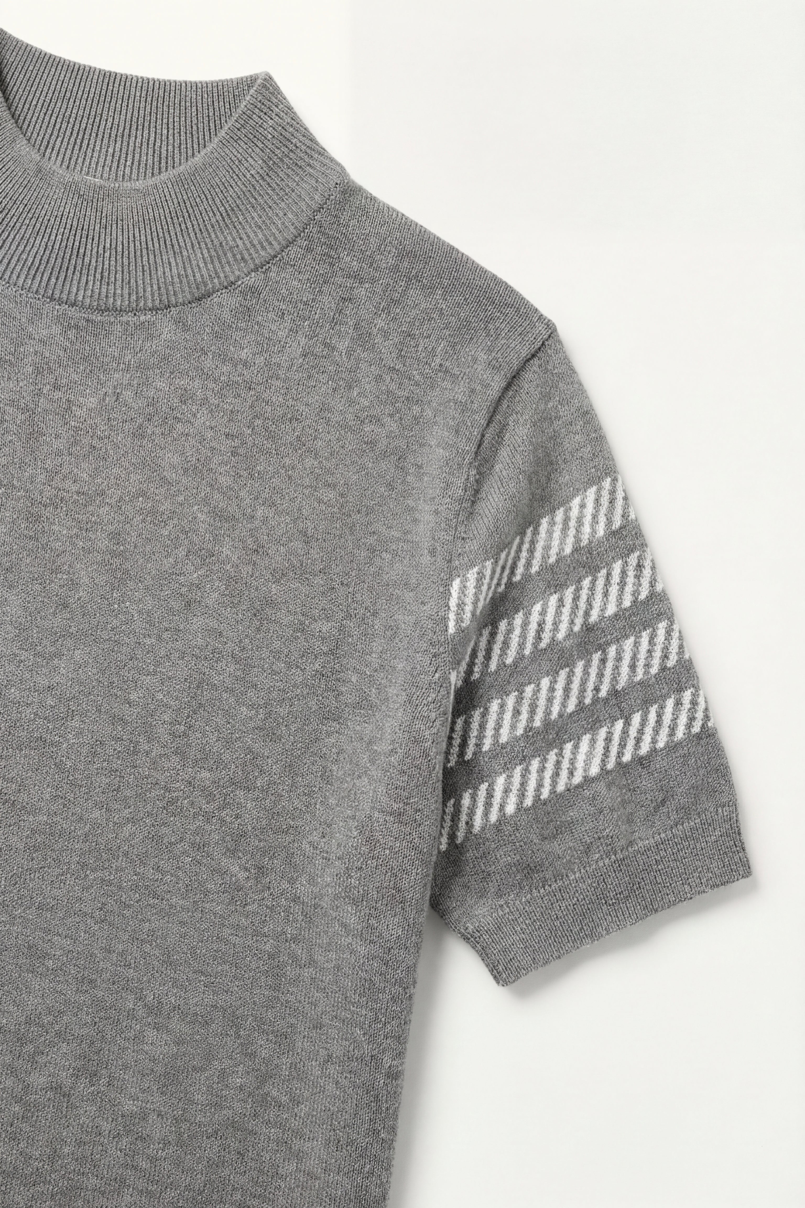 Viterbo Cotton Mercerized T-Shirt Light Grey